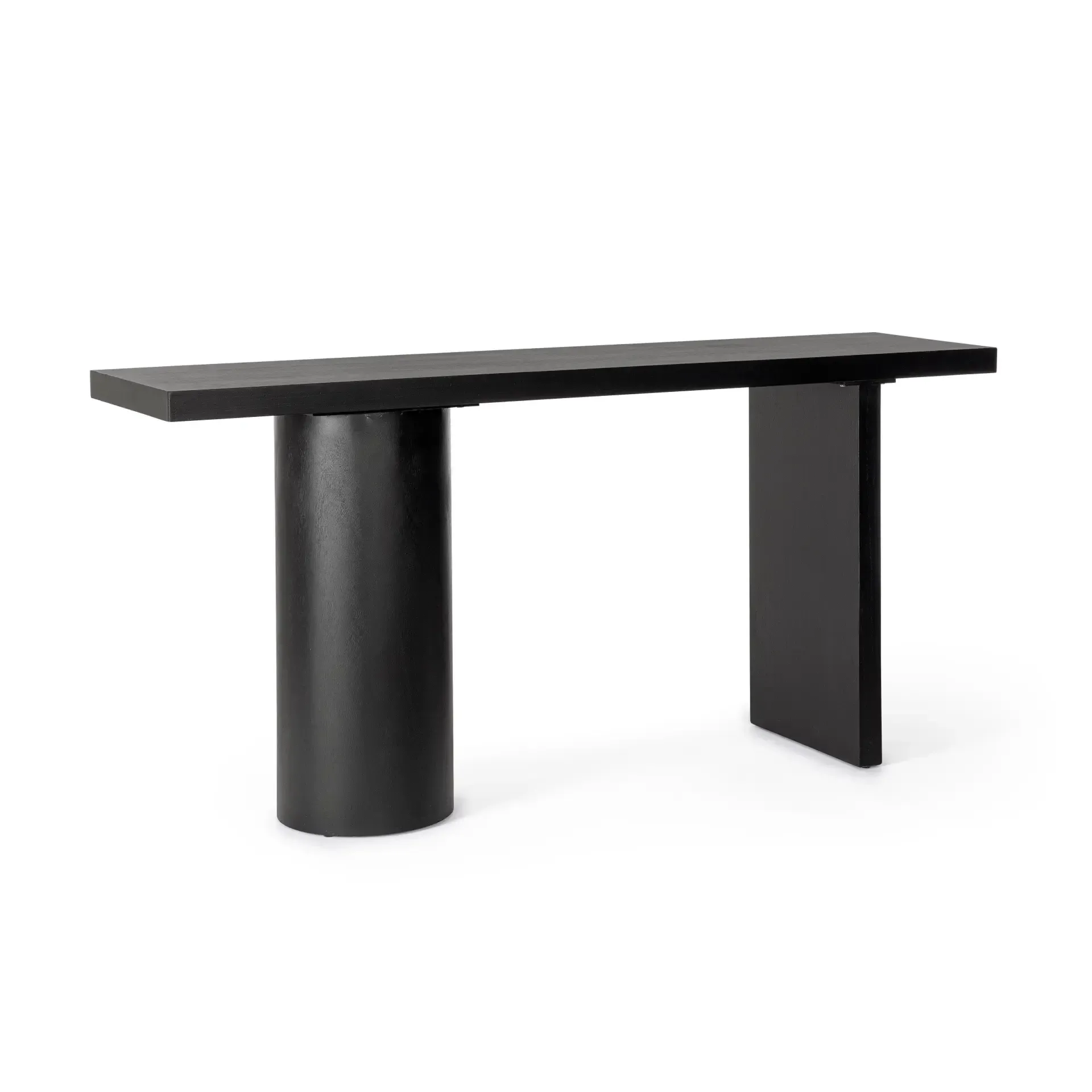 Konsola EMPIRE Bizzotto czarna drewno + MDF 160x40x80