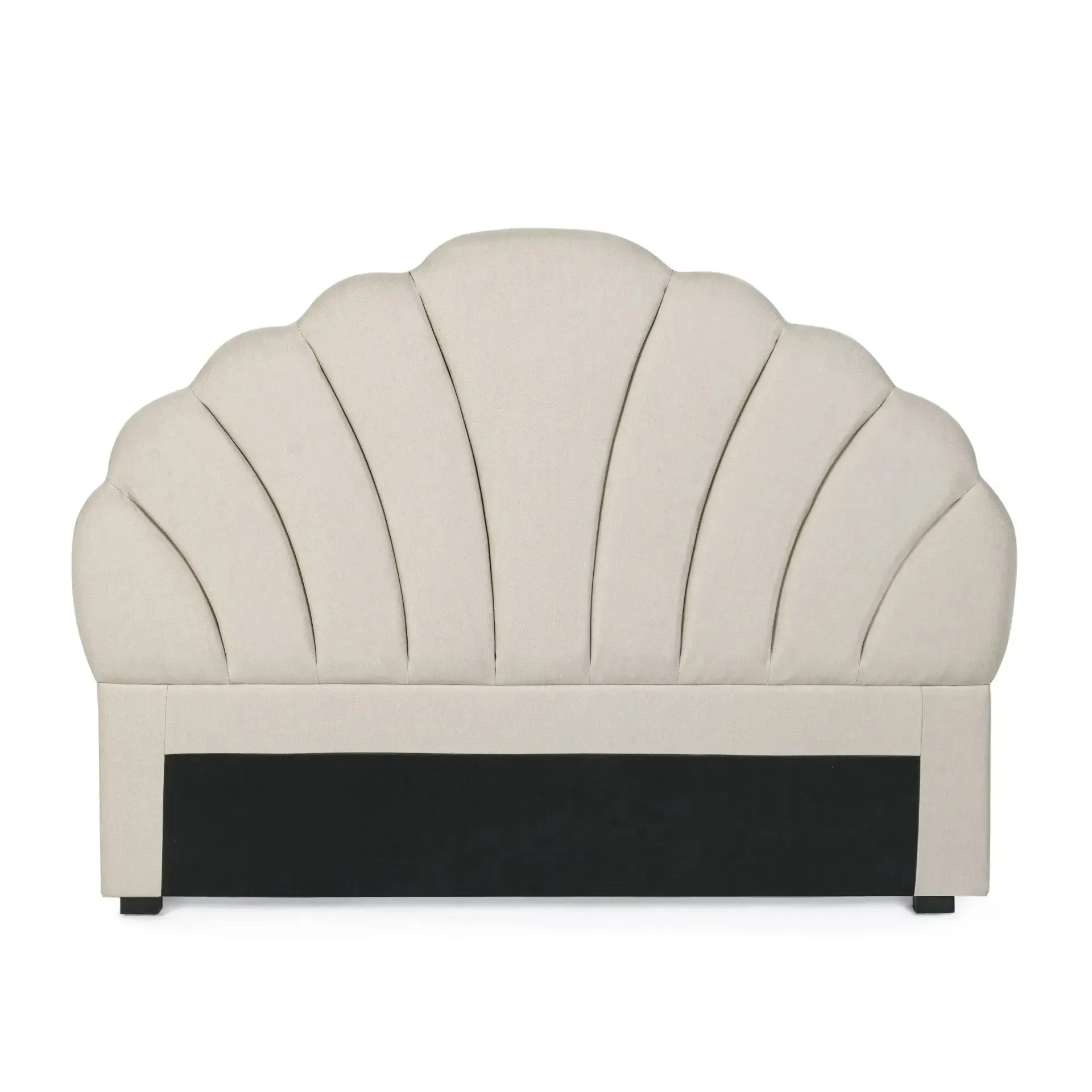 Zagłówek AZAR Bizzotto beżowy tkanina tapicerska 169x7x124