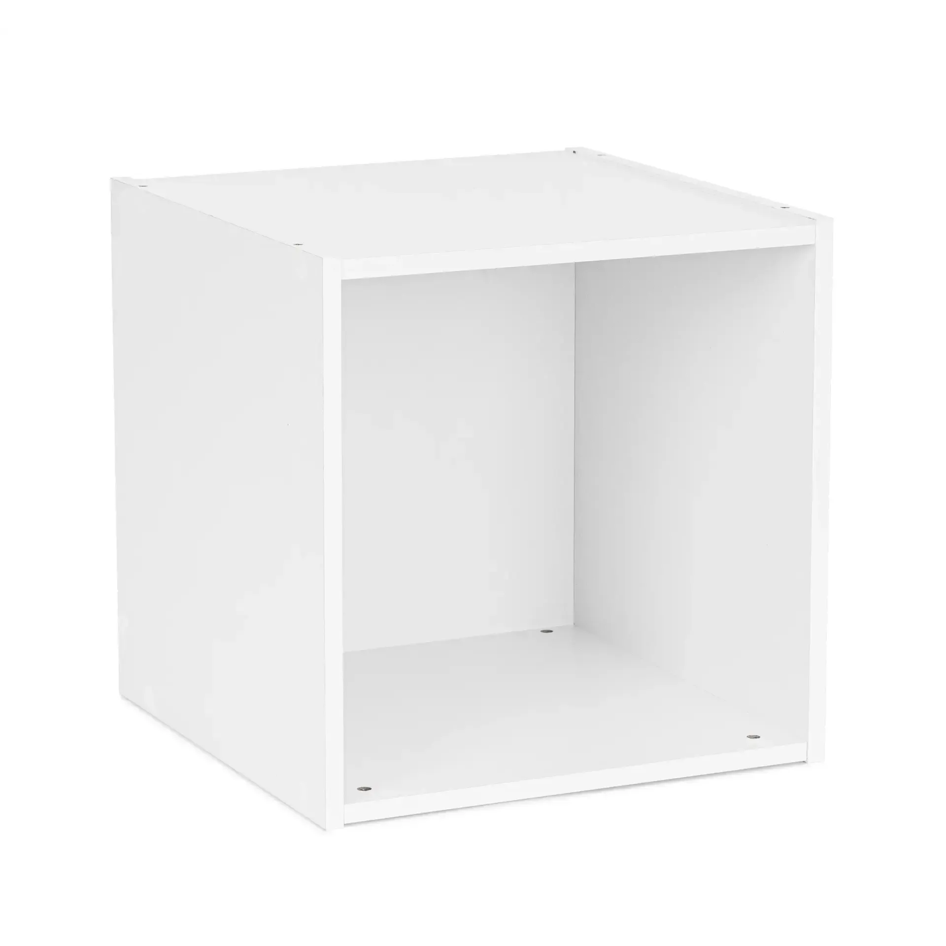 Szafka kostka COMPOSITE Bizzotto biała MDF 35x35x35