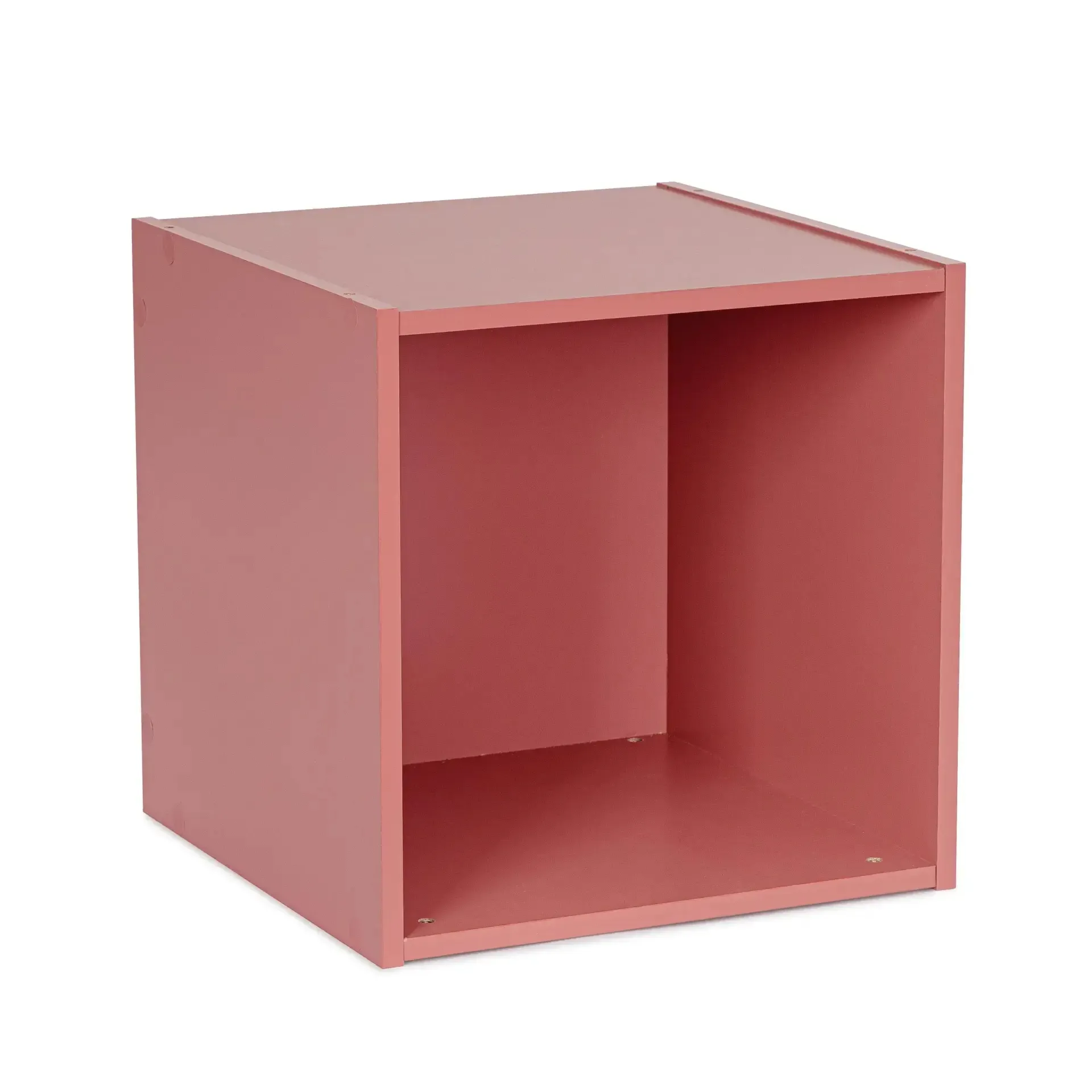 Szafka kostka COMPOSITE Bizzotto czerwona MDF 35x35x35