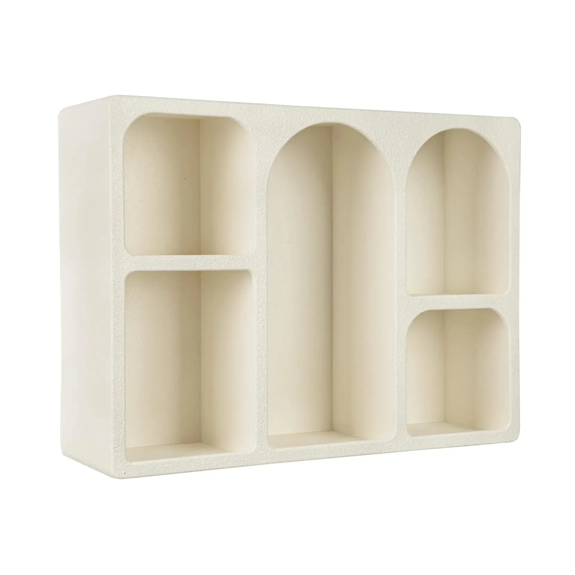 Półka CREAMY Bizzotto kremowa z efektem gliny MDF 80x24x60