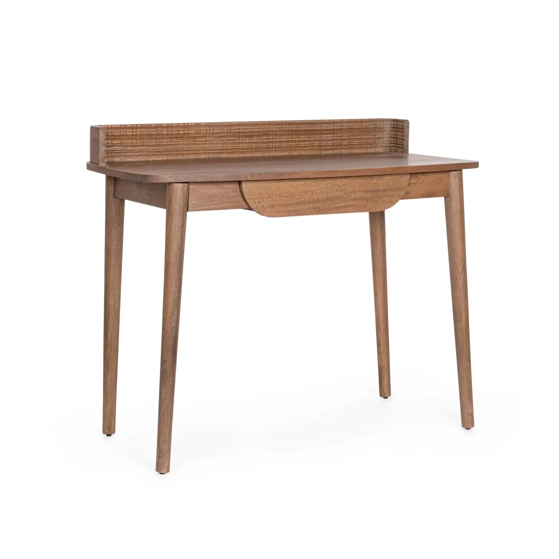 Biurko z szufladą SANAT Bizzotto naturalne drewno mango 100x50x85