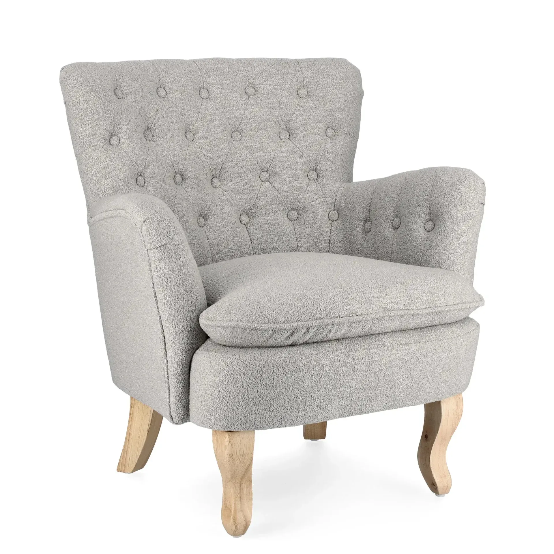 Fotel ORLINS Bizzotto szary tkanina tapicerska 71,5x72,5x79