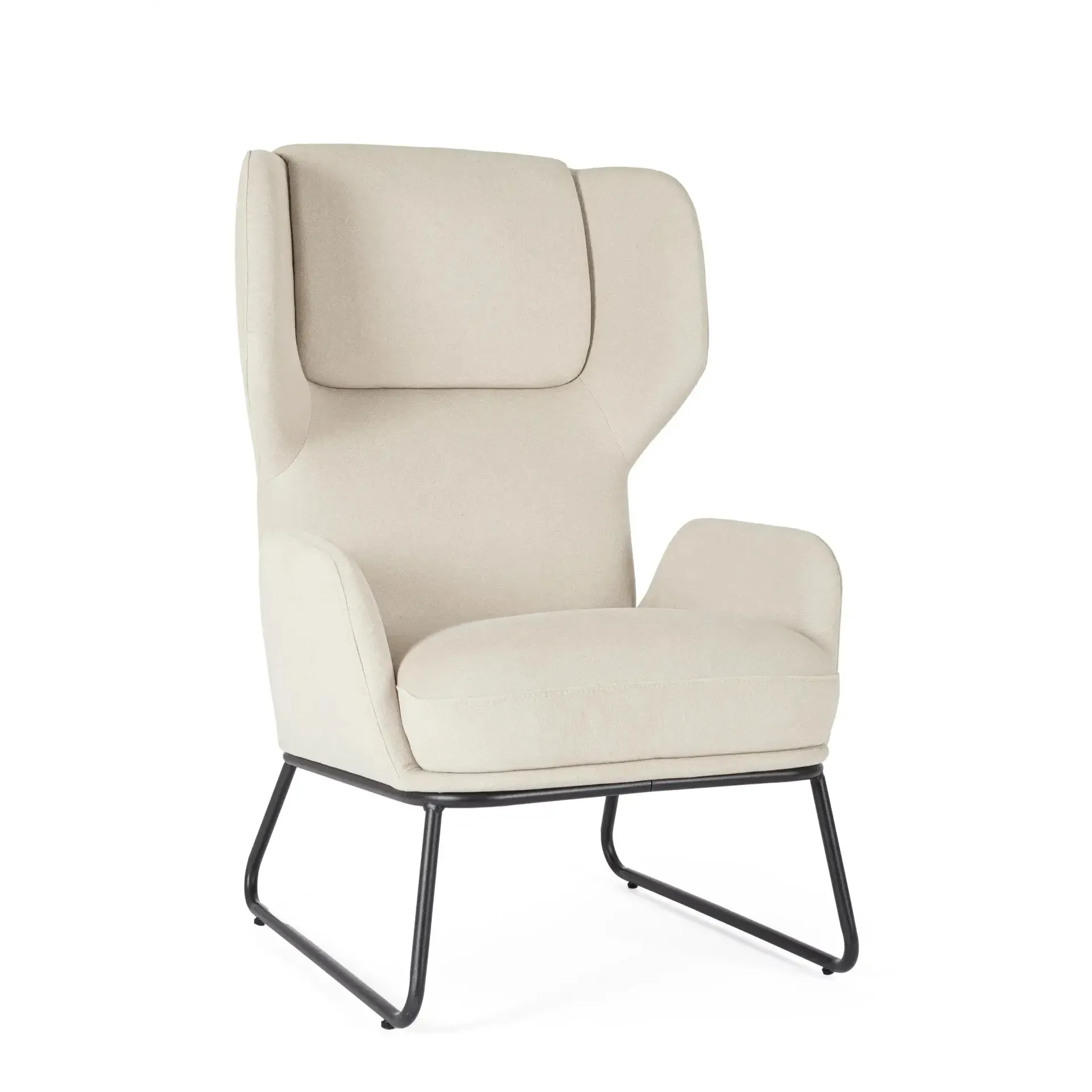 Fotel OPHELIA Bizzotto beżowy tkanina tapicerska 70x78,5x107