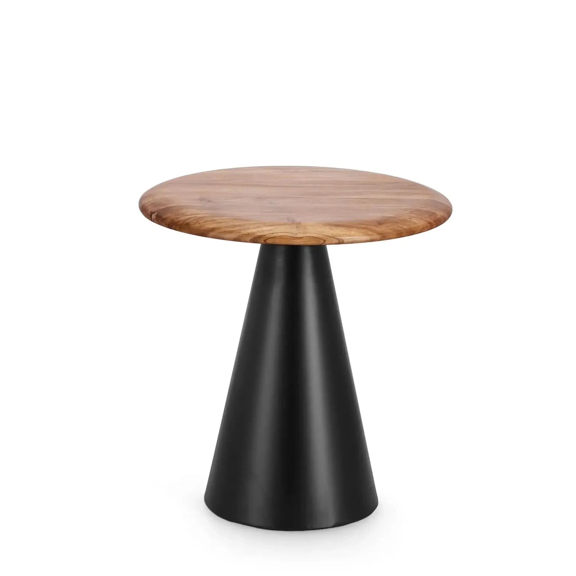 Stolik kawowy AZARA Bizzotto czarny drewno akacjowe Ø45x46