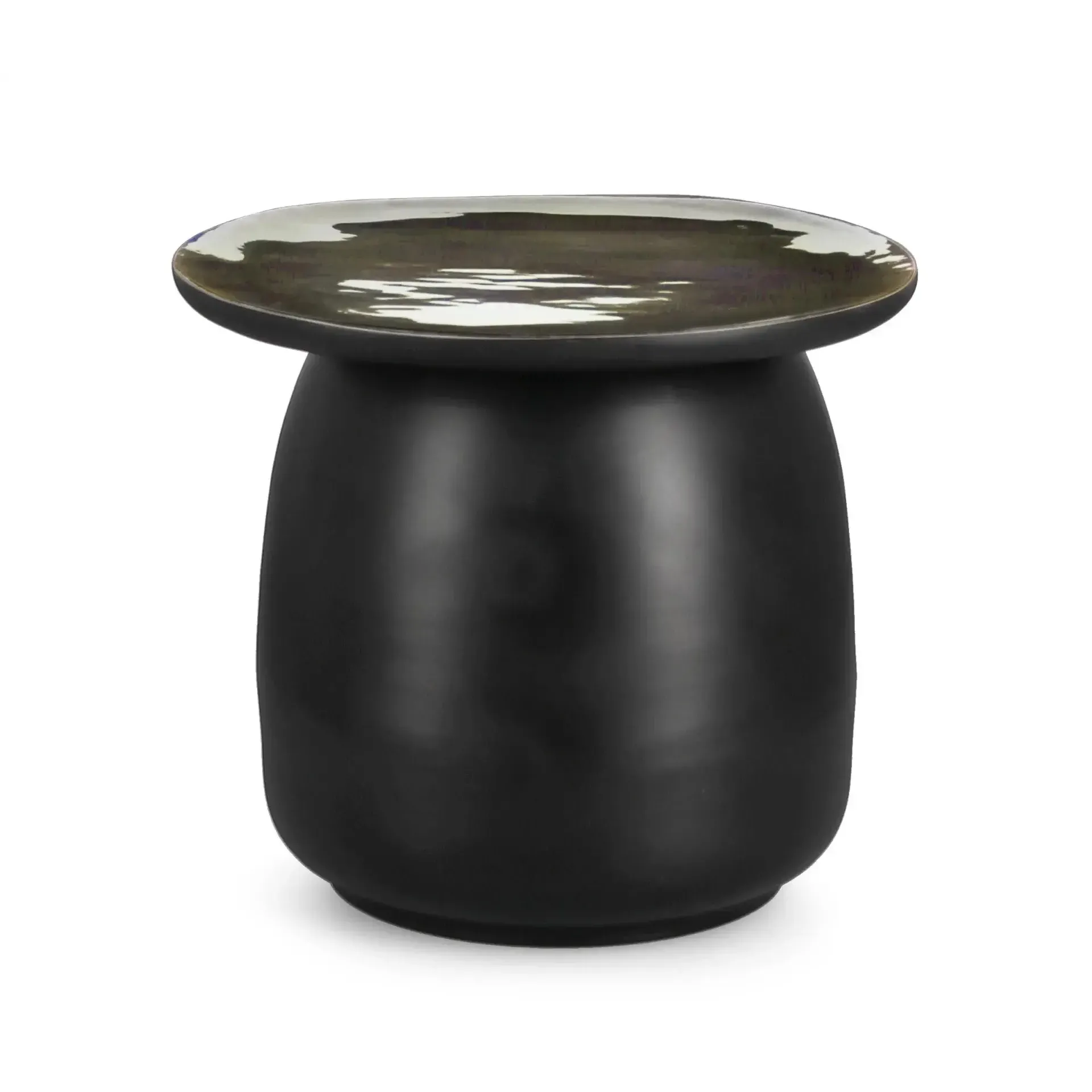 Stolik kawowy ZAINAB Bizzotto czarny drewno akacjowe Ø45x38