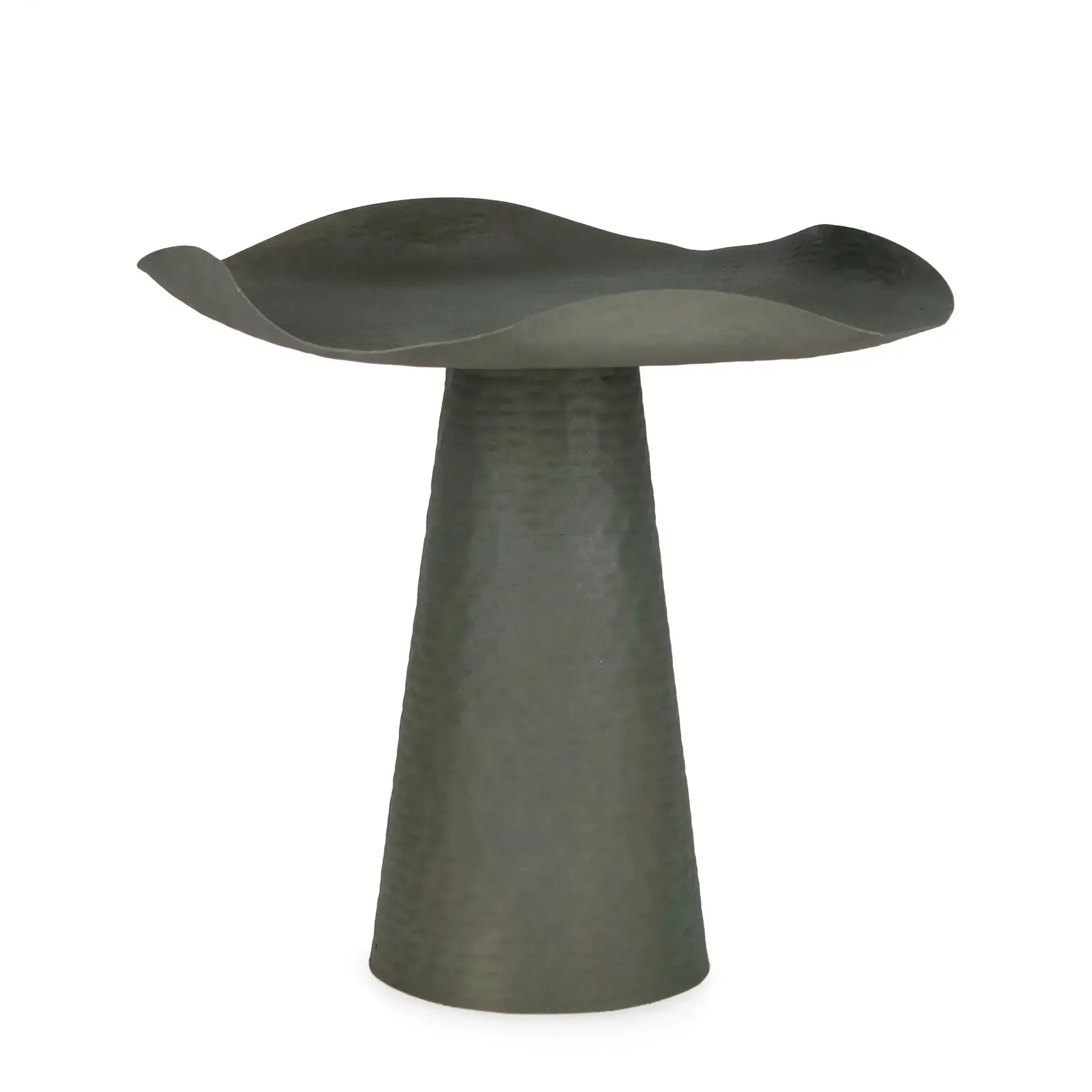 Stolik kawowy LALITA Bizzotto zielony aluminiowy Ø41x41