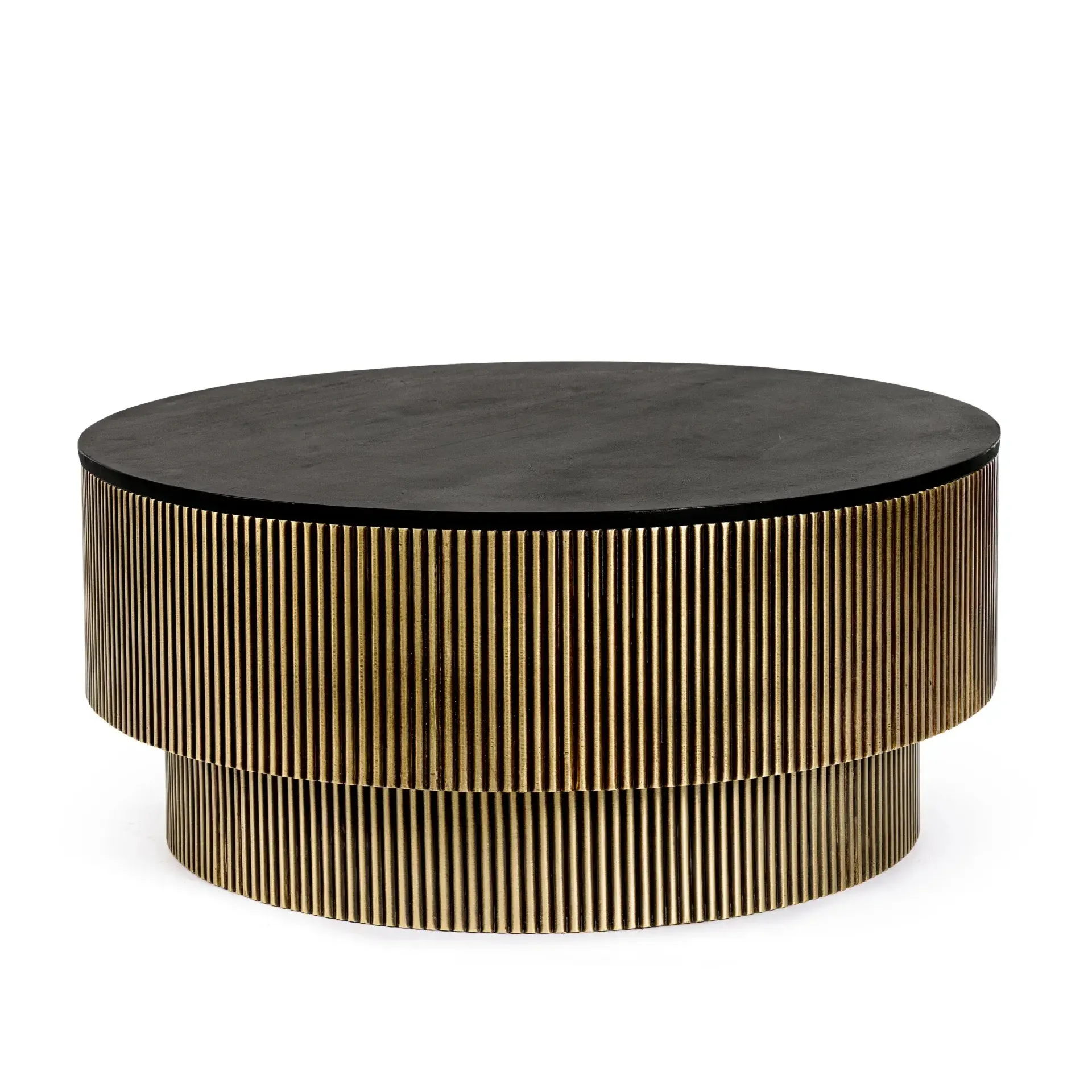 Stolik kawowy VIRAT Bizzotto mango MDF Ø90x40