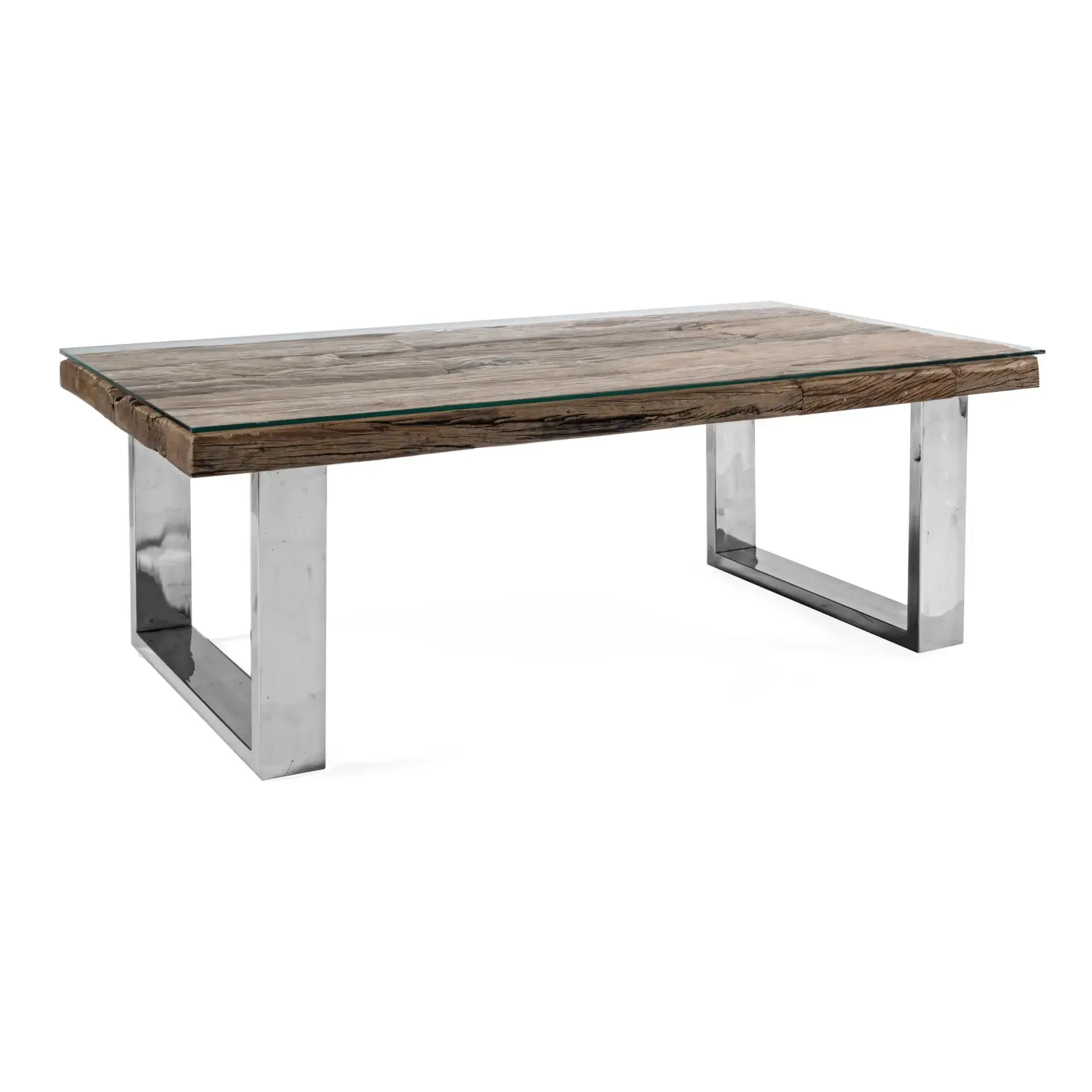 Stolik kawowy STANTON Bizzotto naturalny drewniany 110x60x40