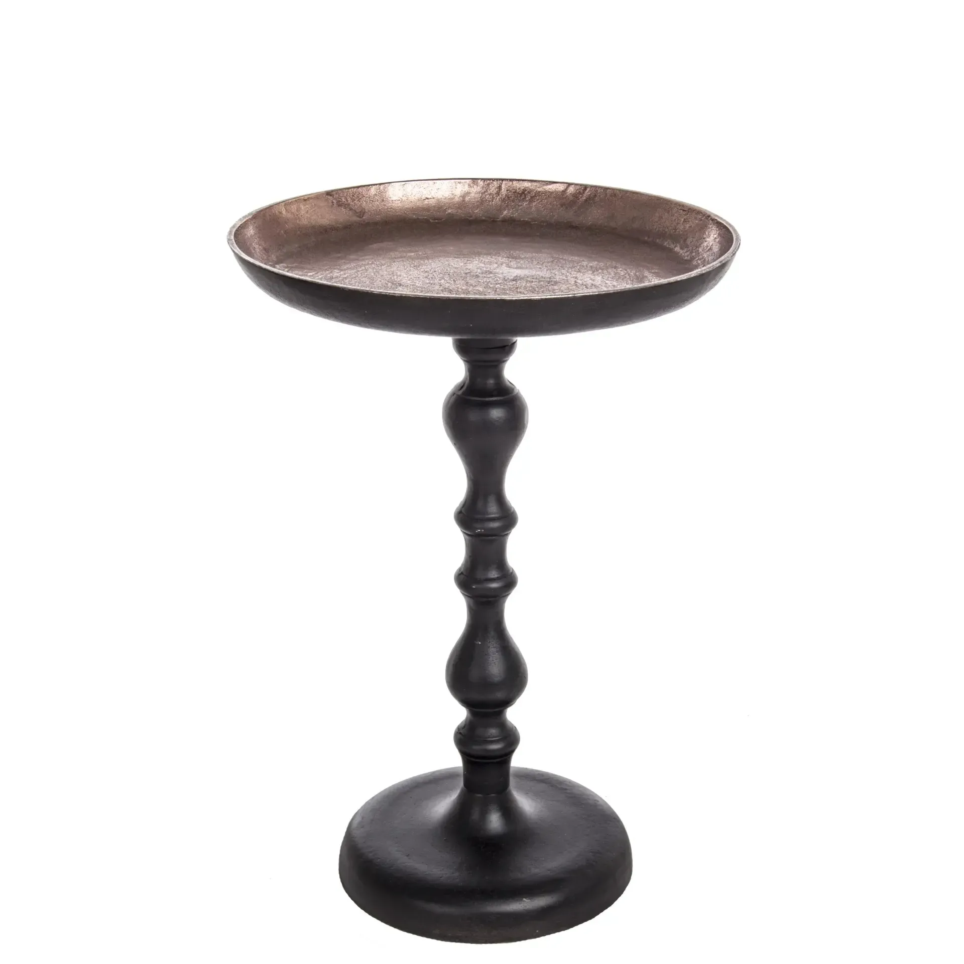 Stolik kawowy TAHIR Bizzotto czarny aluminiowy Ø39x57