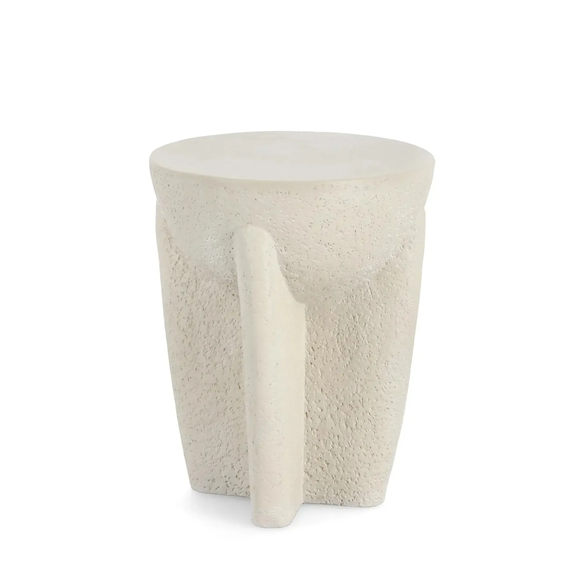 Stolik kawowy CAESAR Bizzotto biały magnezowy Ø38x46