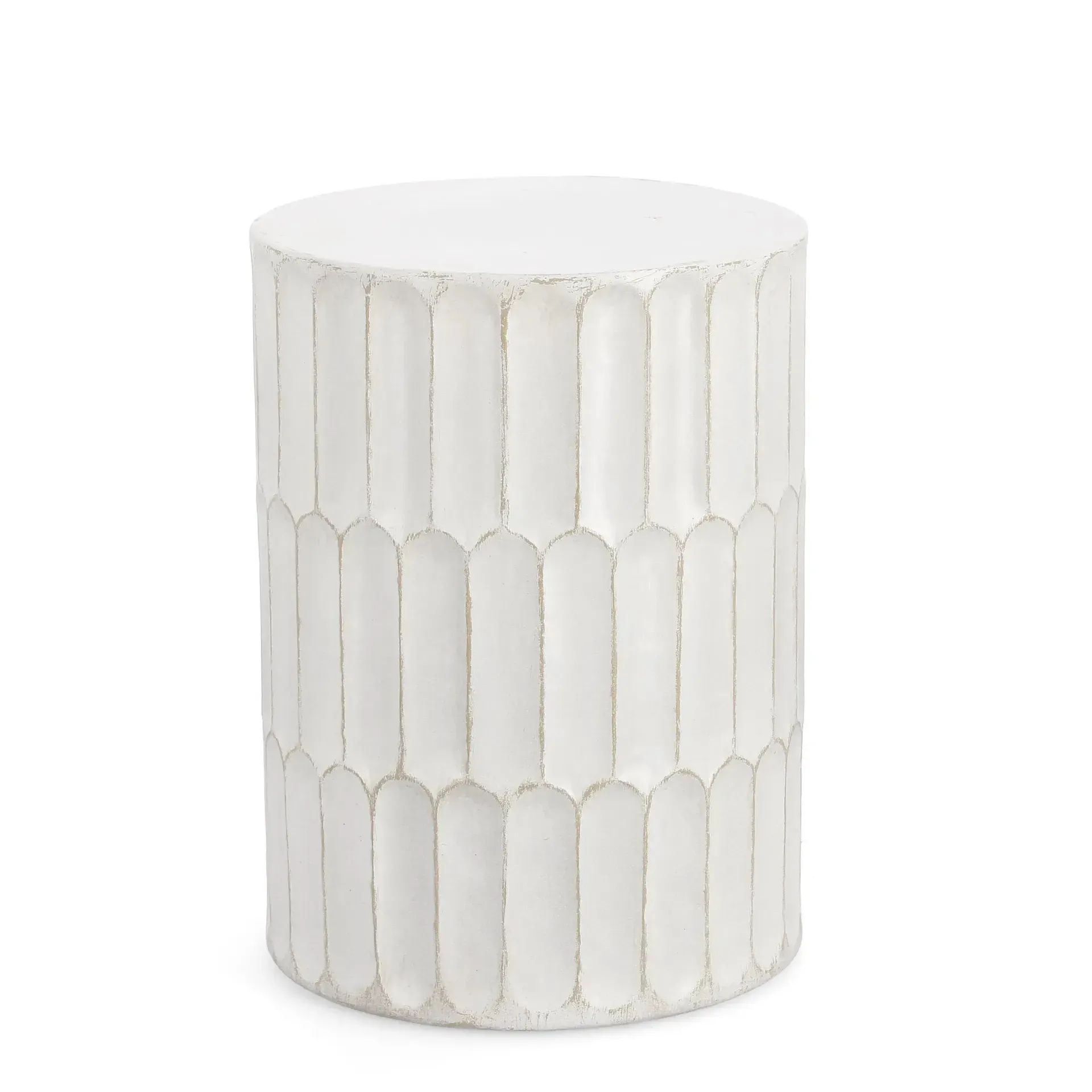 Stolik kawowy CAESAR Bizzotto biały magnezowy Ø40.5x56