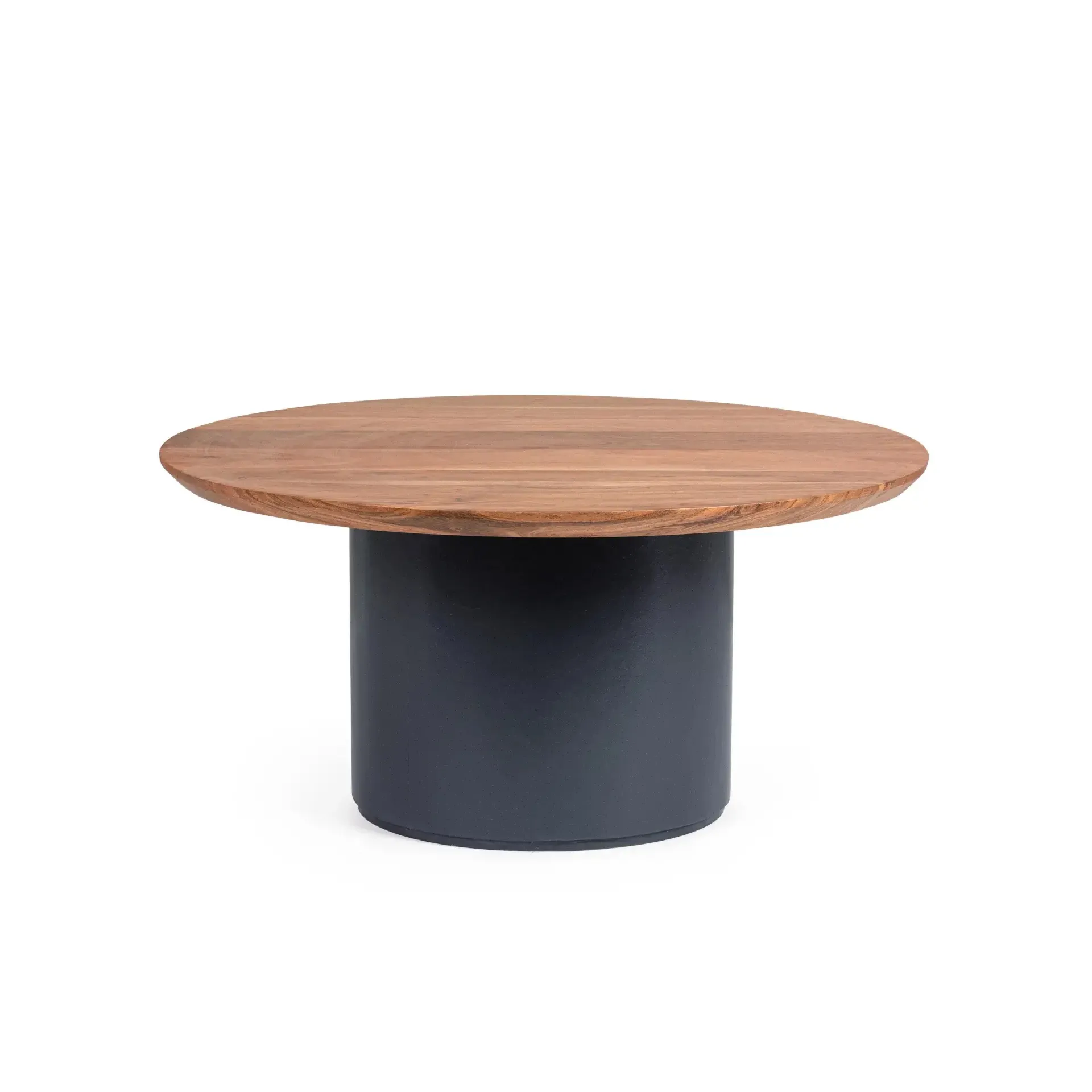 Stolik kawowy OJAS Bizzotto czarny drewniany Ø70x33