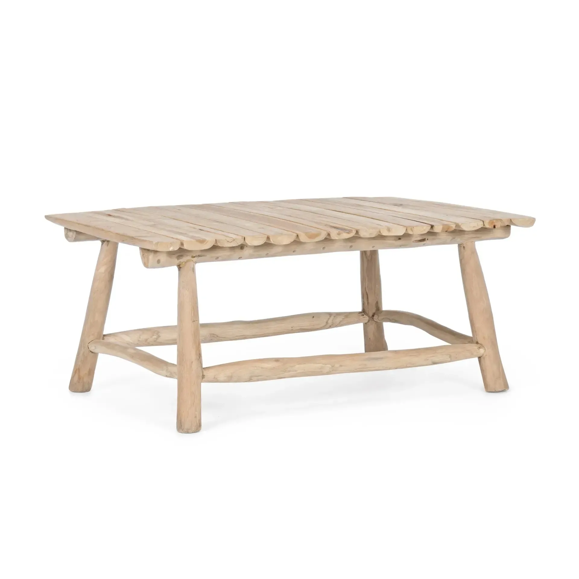 Stolik kawowy SAHEL Bizzotto naturalny drewniany 90x60x38