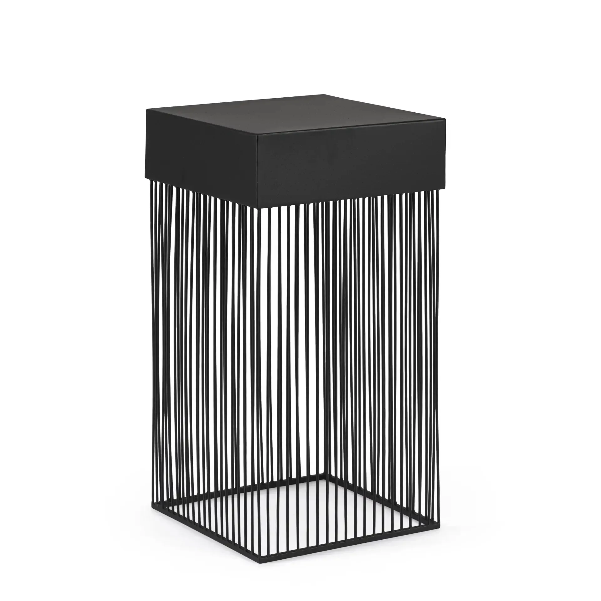 Stolik kawowy YASLINE Bizzotto czarny stalowy 30x30x60