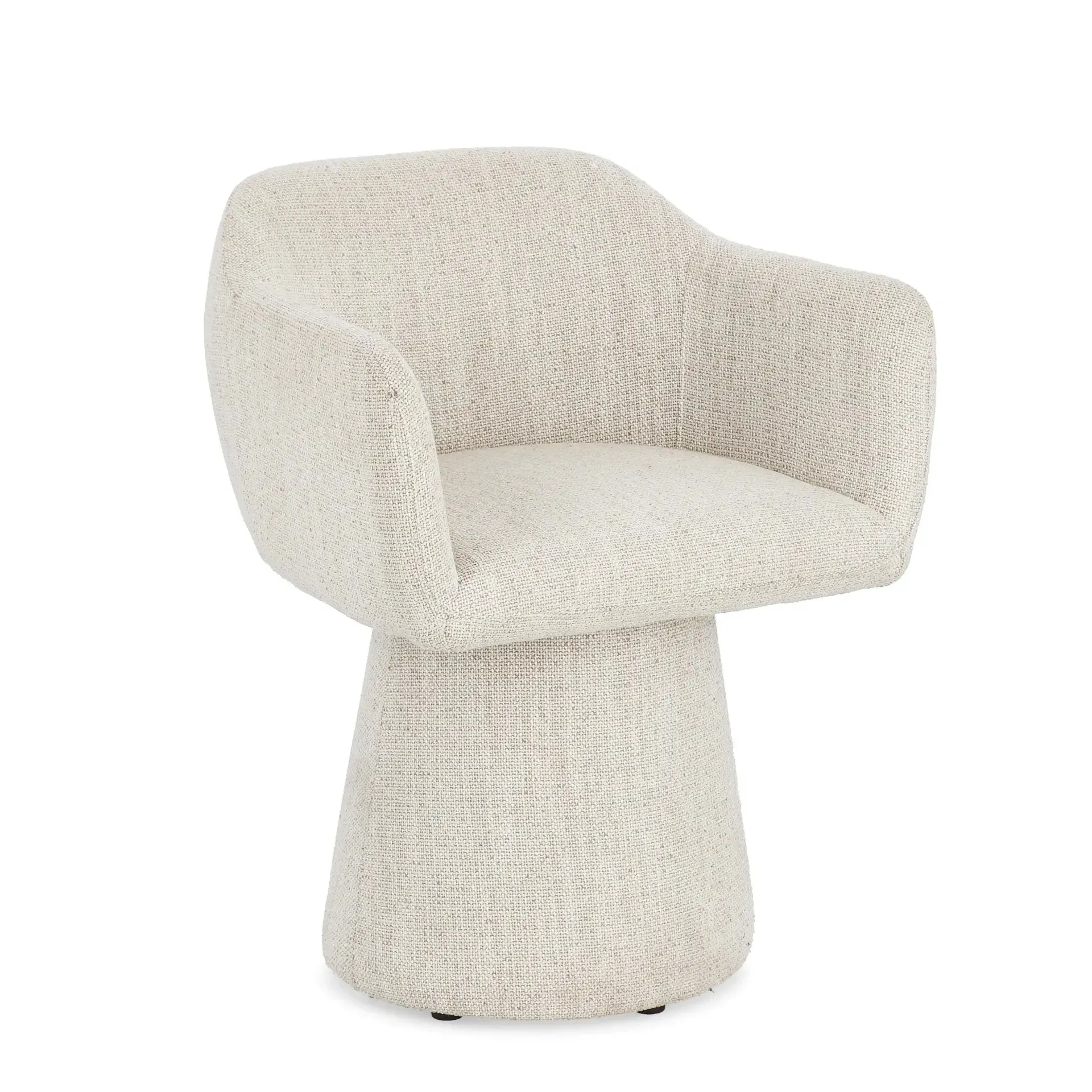 Fotel obrotowy LOTTIE Bizzotto biały tkanina tapicerska 59x55x77