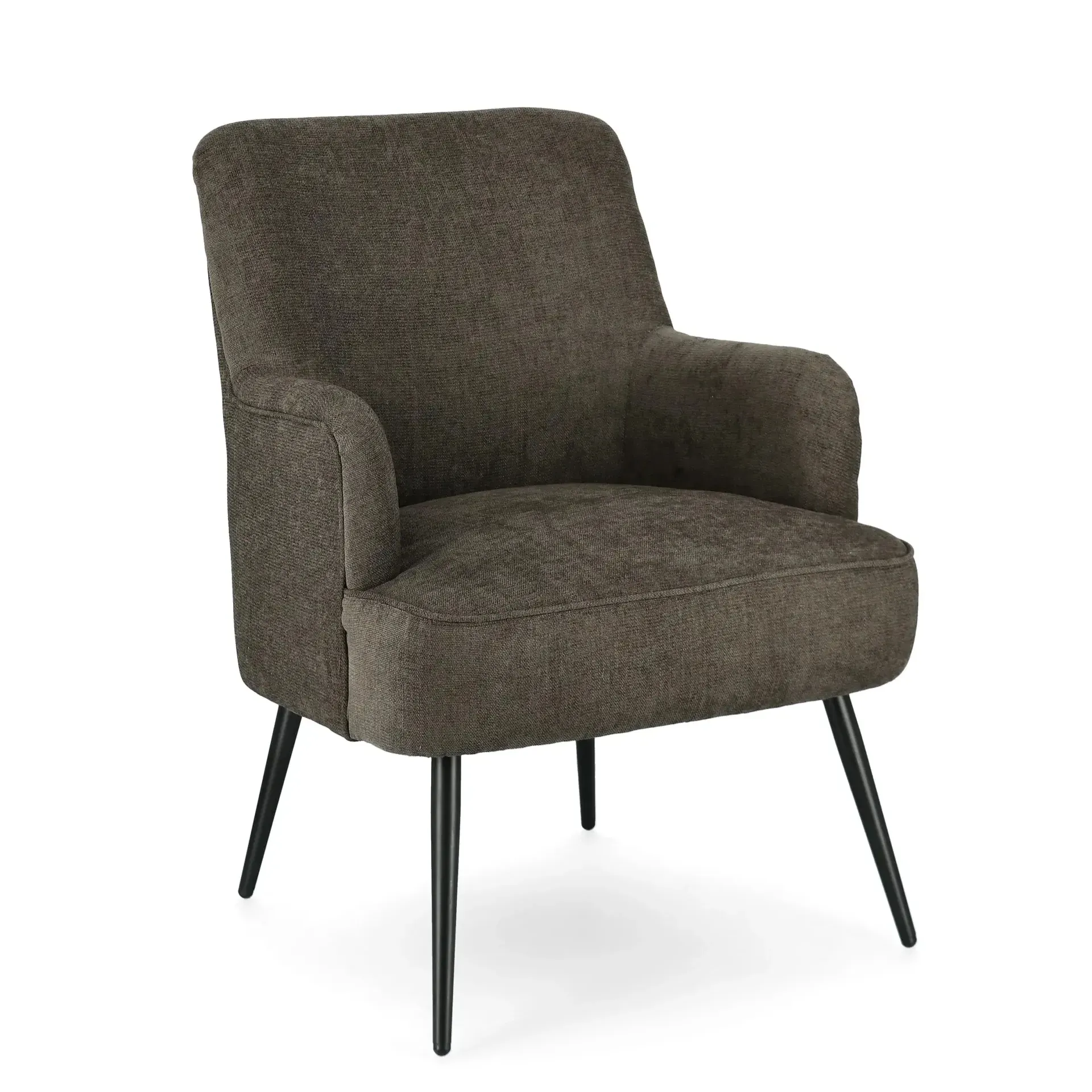 Fotel ERNESTINE Bizzotto czarny tkanina tapicerska 60x67x79