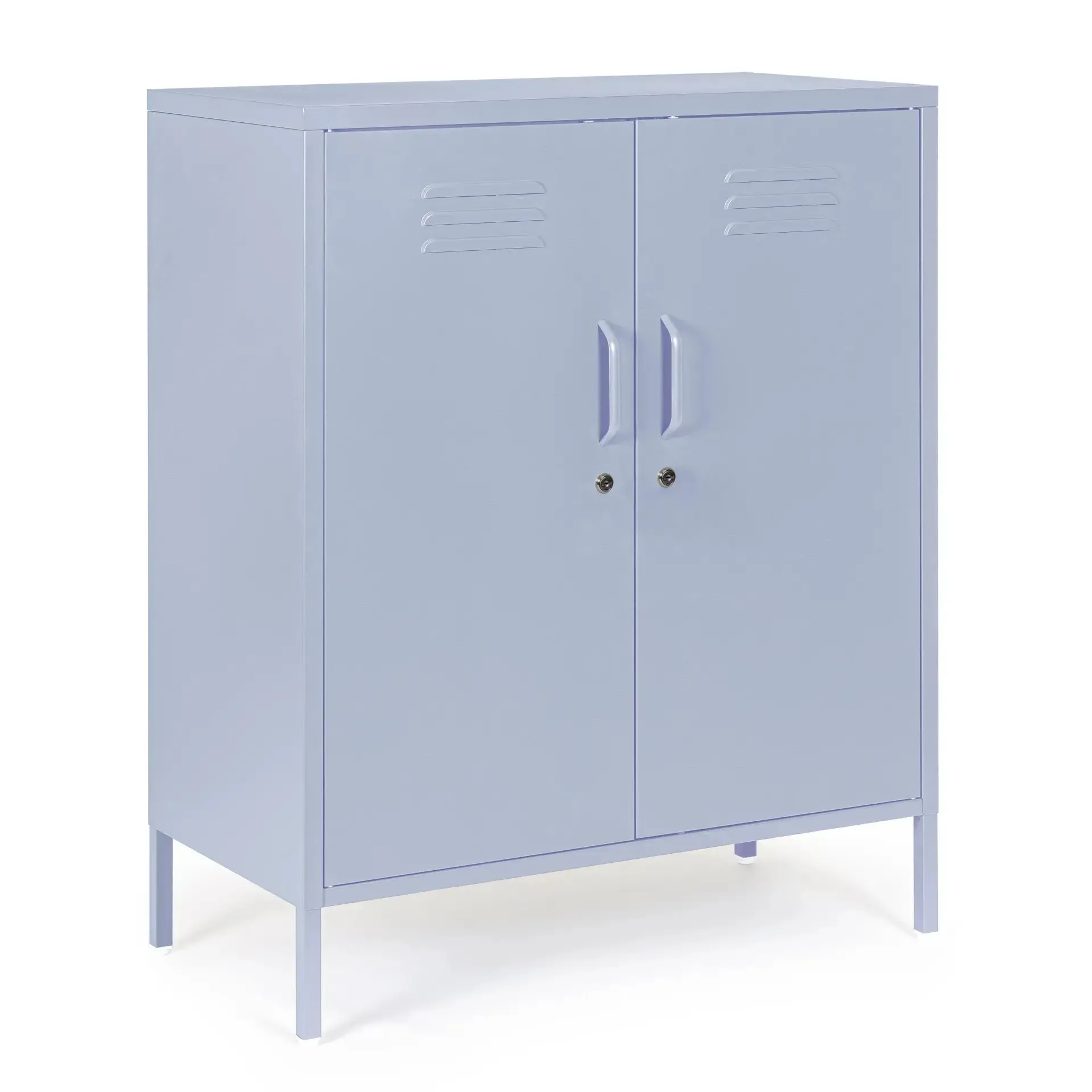 Kredens CAMBRIDGE Bizzotto jasnoniebieski stalowy 40x80x101.5