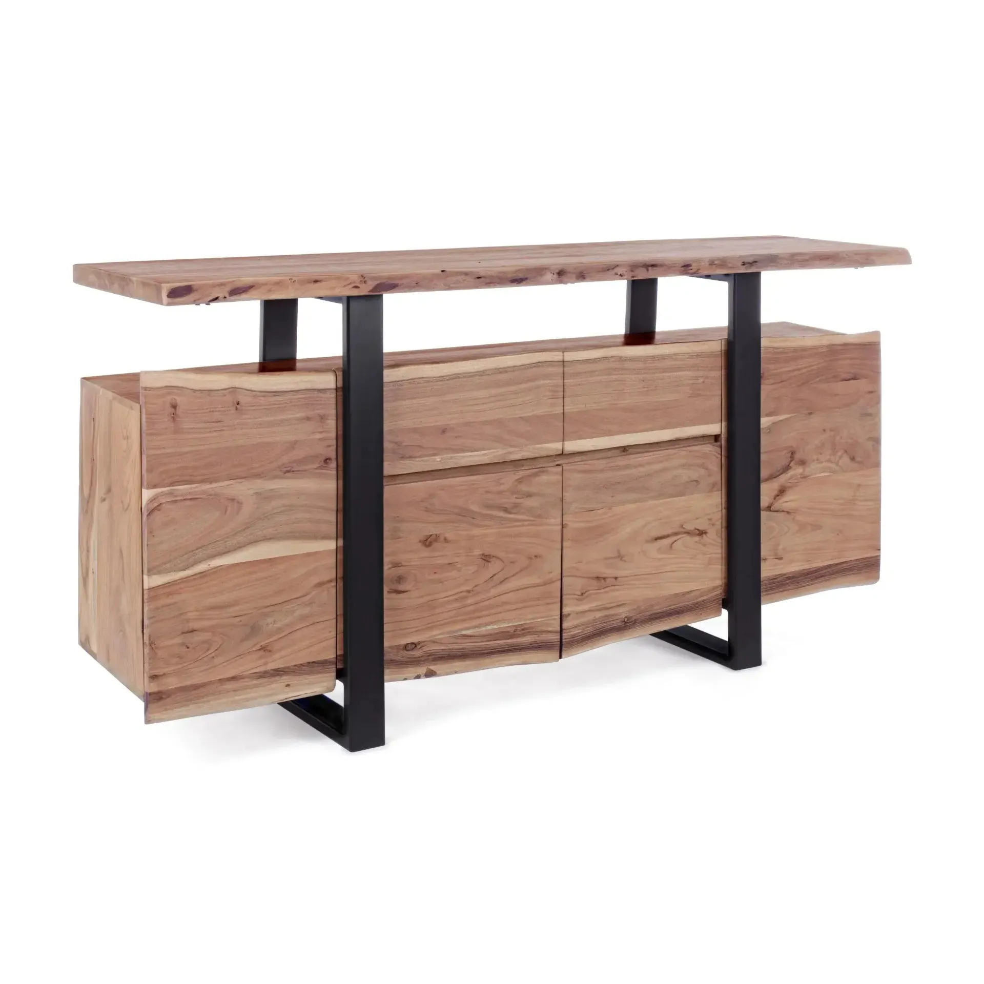 Kredens ARTUR Bizzotto naturalny drewniany 175x45x90