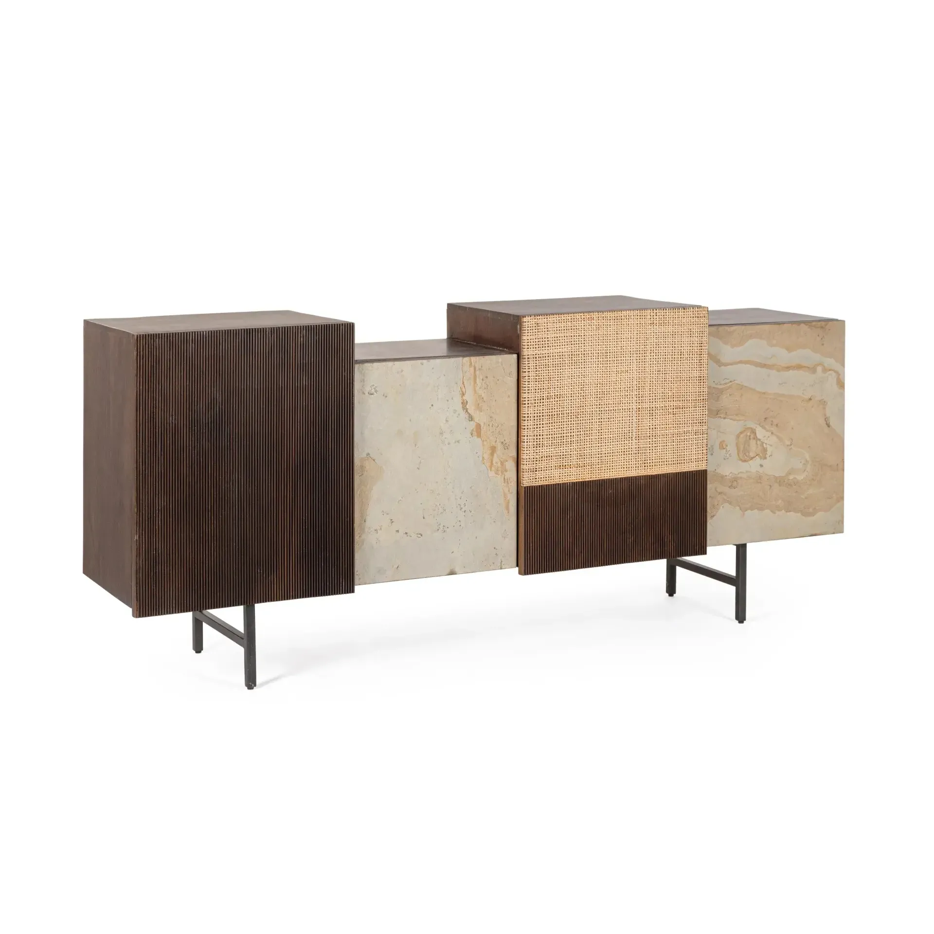 Kredens KIBIK Bizzotto naturalny drewniany 180x42x75