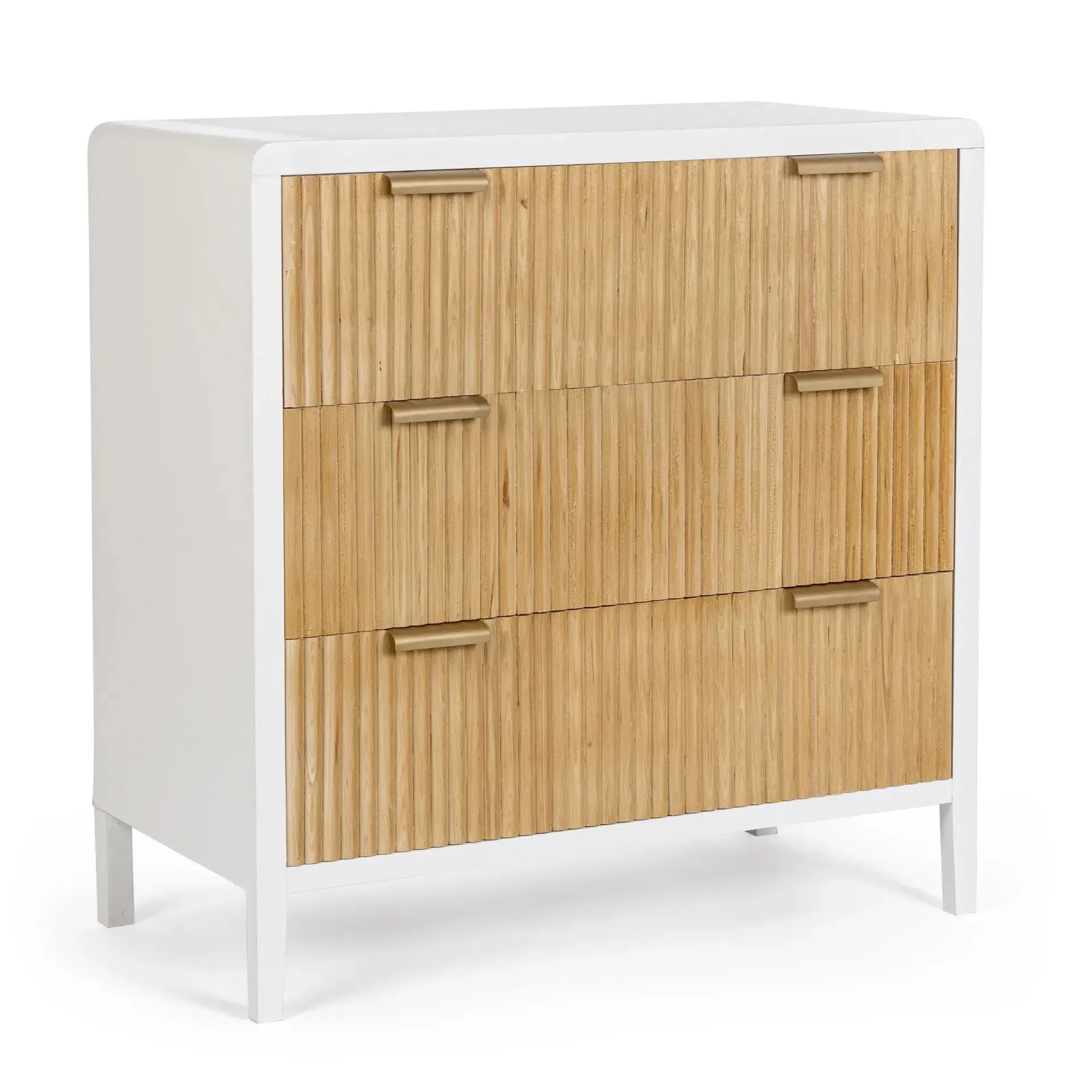 Komoda CHARLEY Bizzotto biała MDF 80x40x82