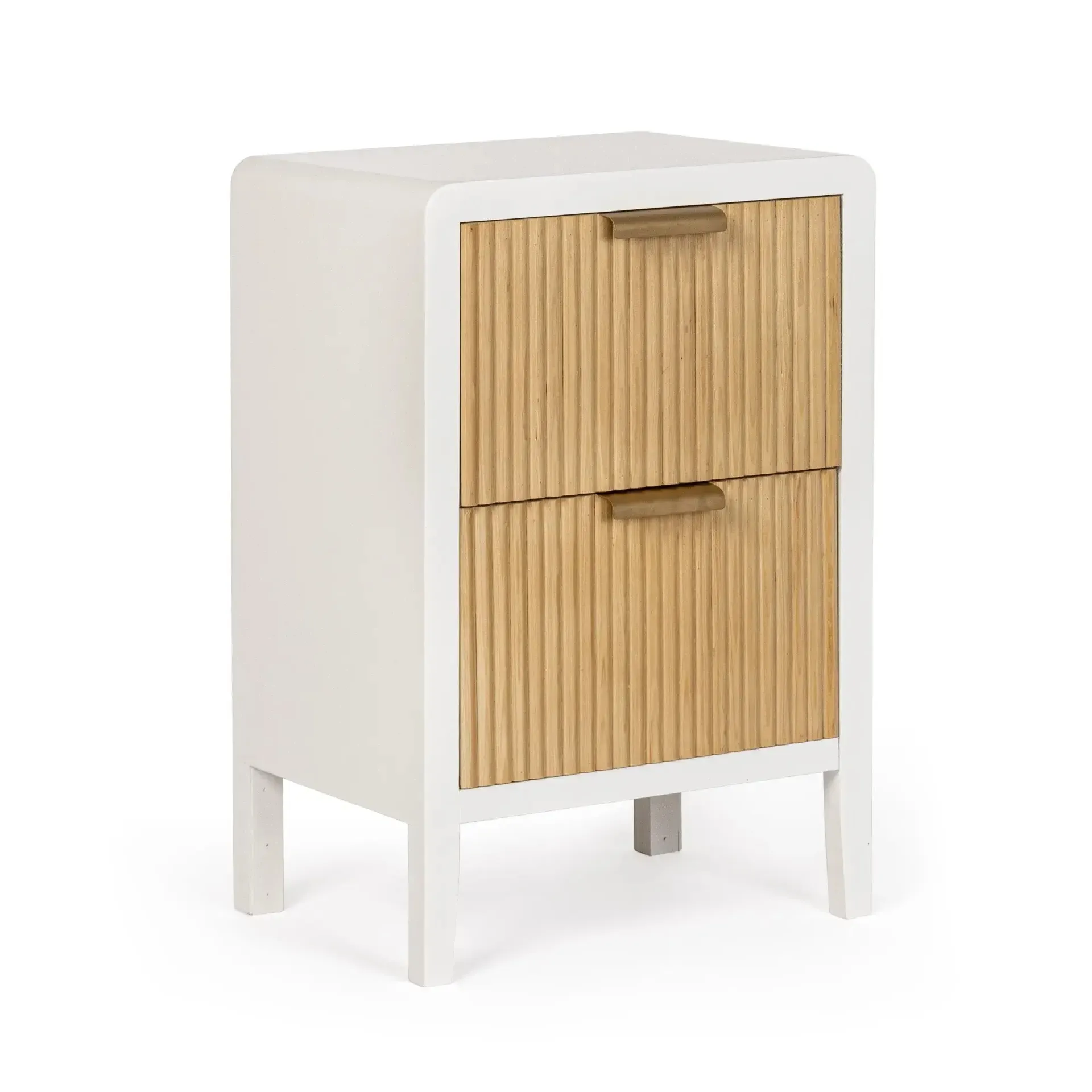 Szafka nocna CHARLEY Bizzotto biała drewniana 40x30x60