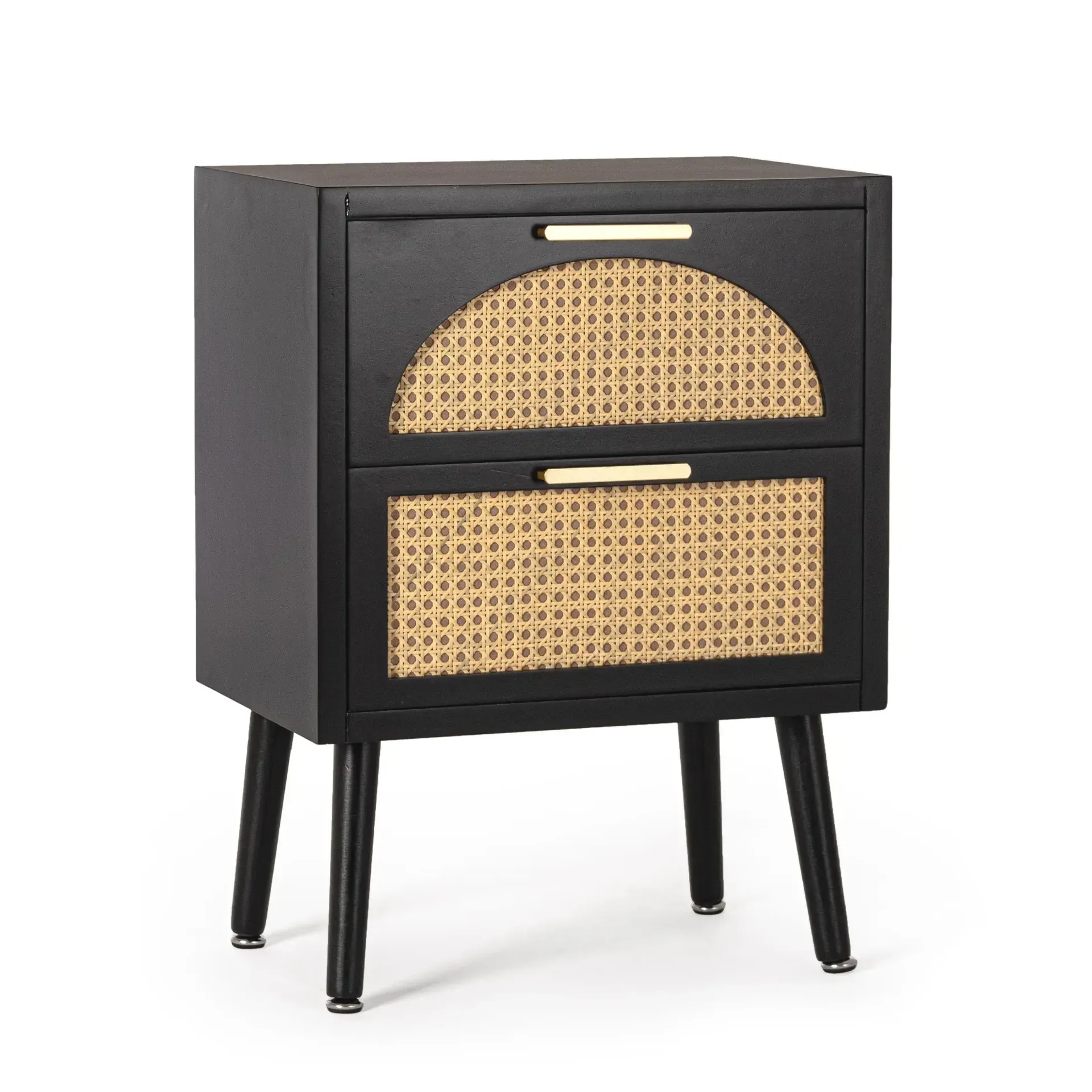 Komoda JOSINE Bizzotto czarna drewniana 45x30x60