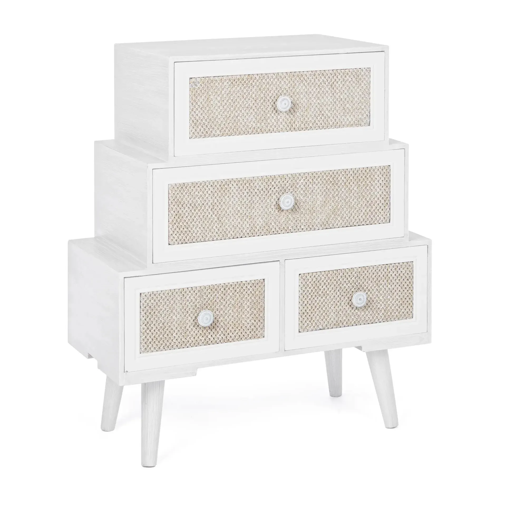 Komoda MONTIEL Bizzotto biała MDF 60x30.5x70.5