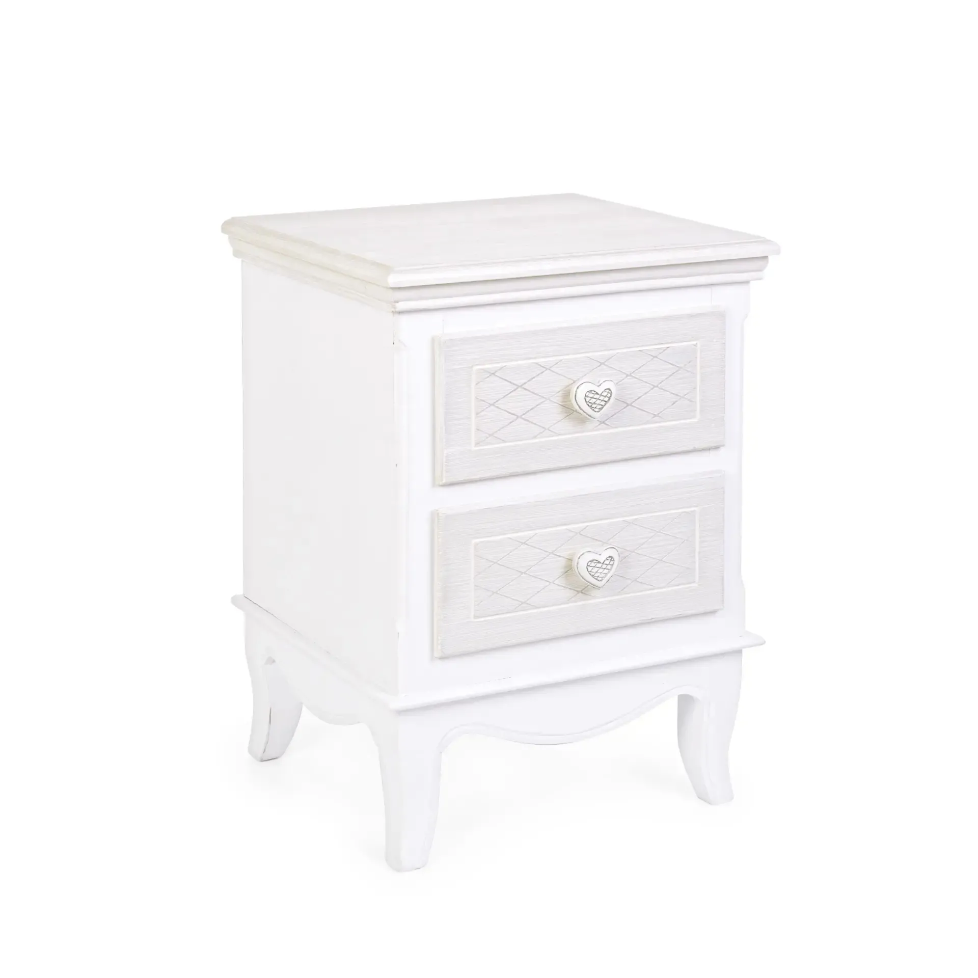 Komoda CHARLENE Bizzotto biała MDF 37x33.5x53.5