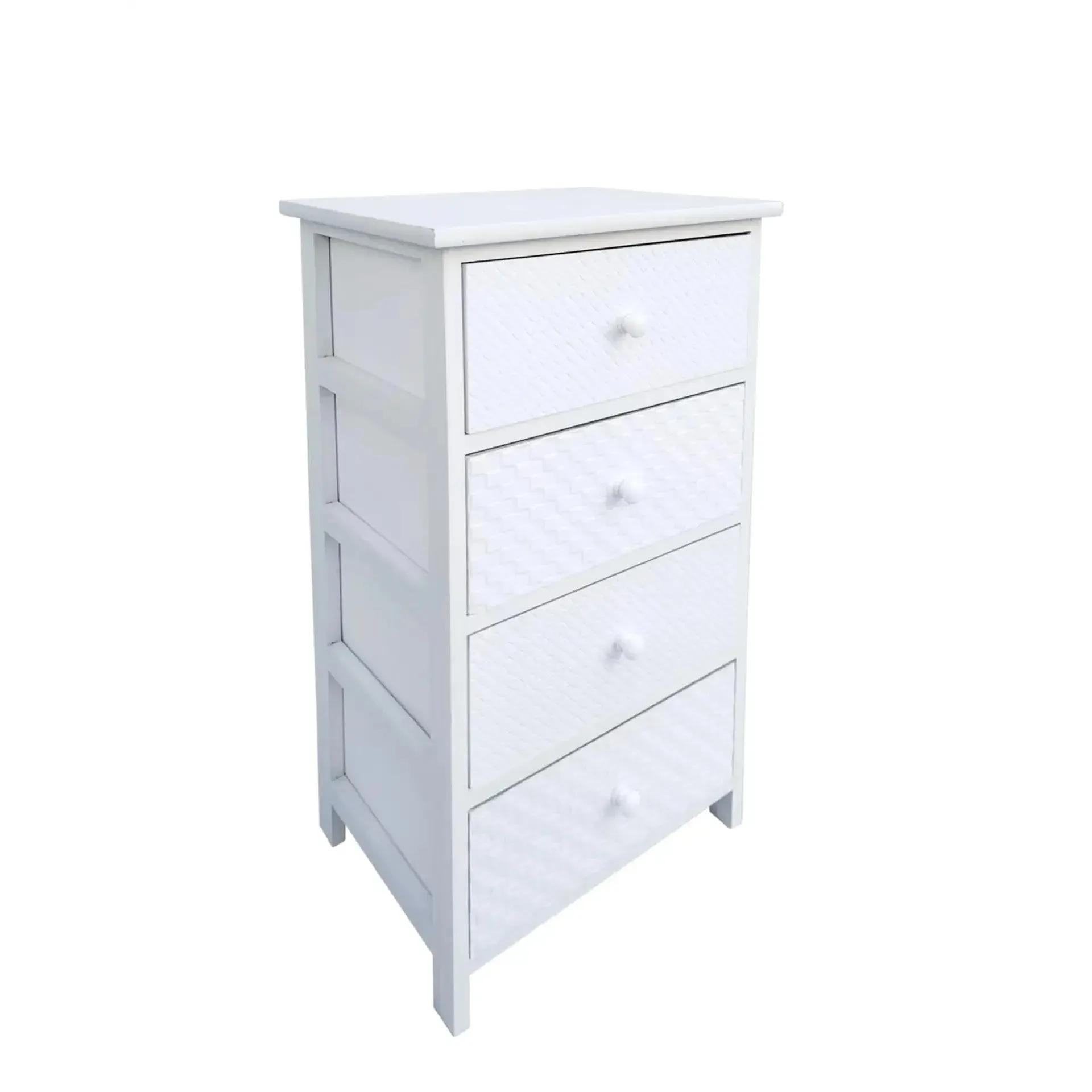 Komoda NADYA Bizzotto biała drewniana 40x29x90