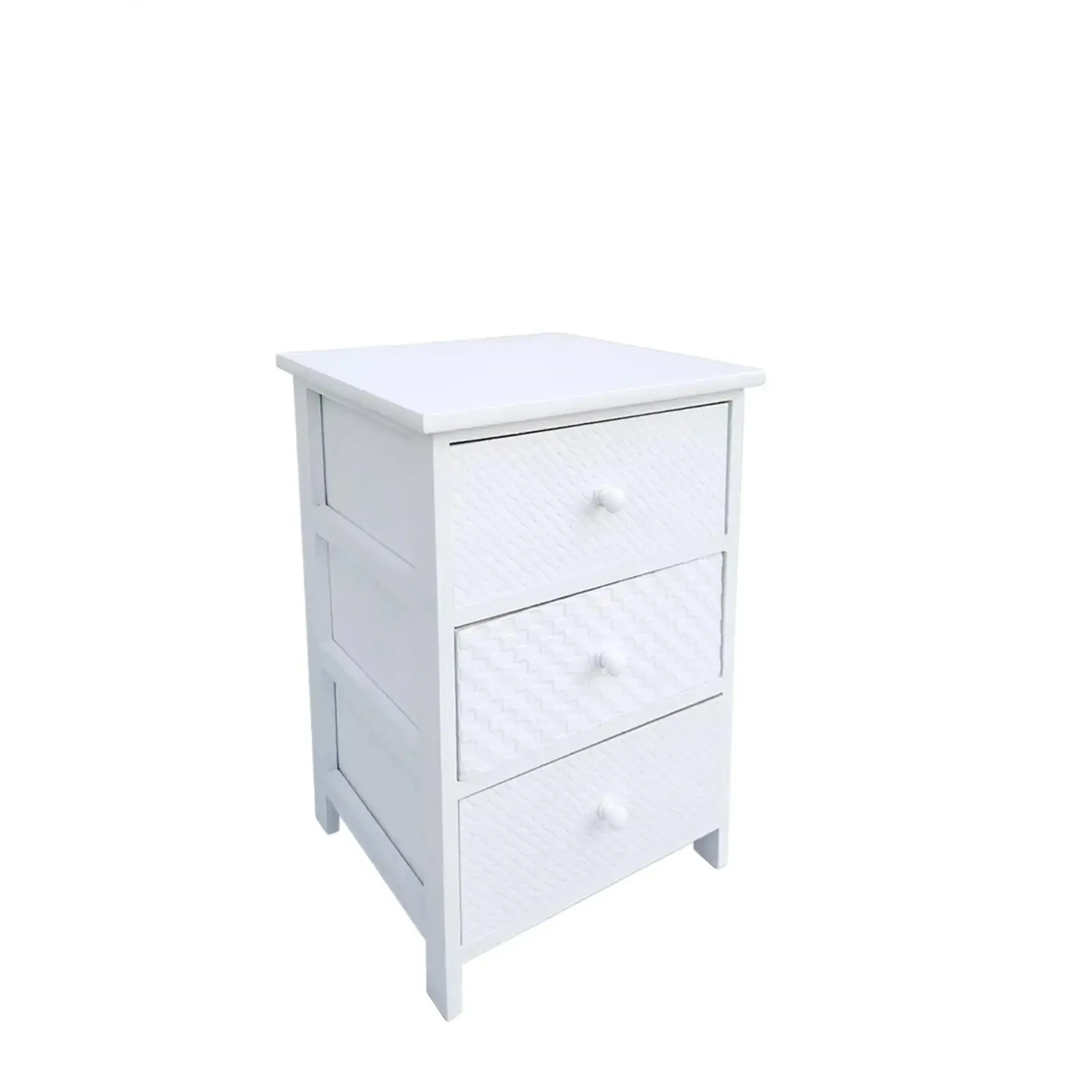 Komoda NADYA Bizzotto biała drewniana 40x29x90