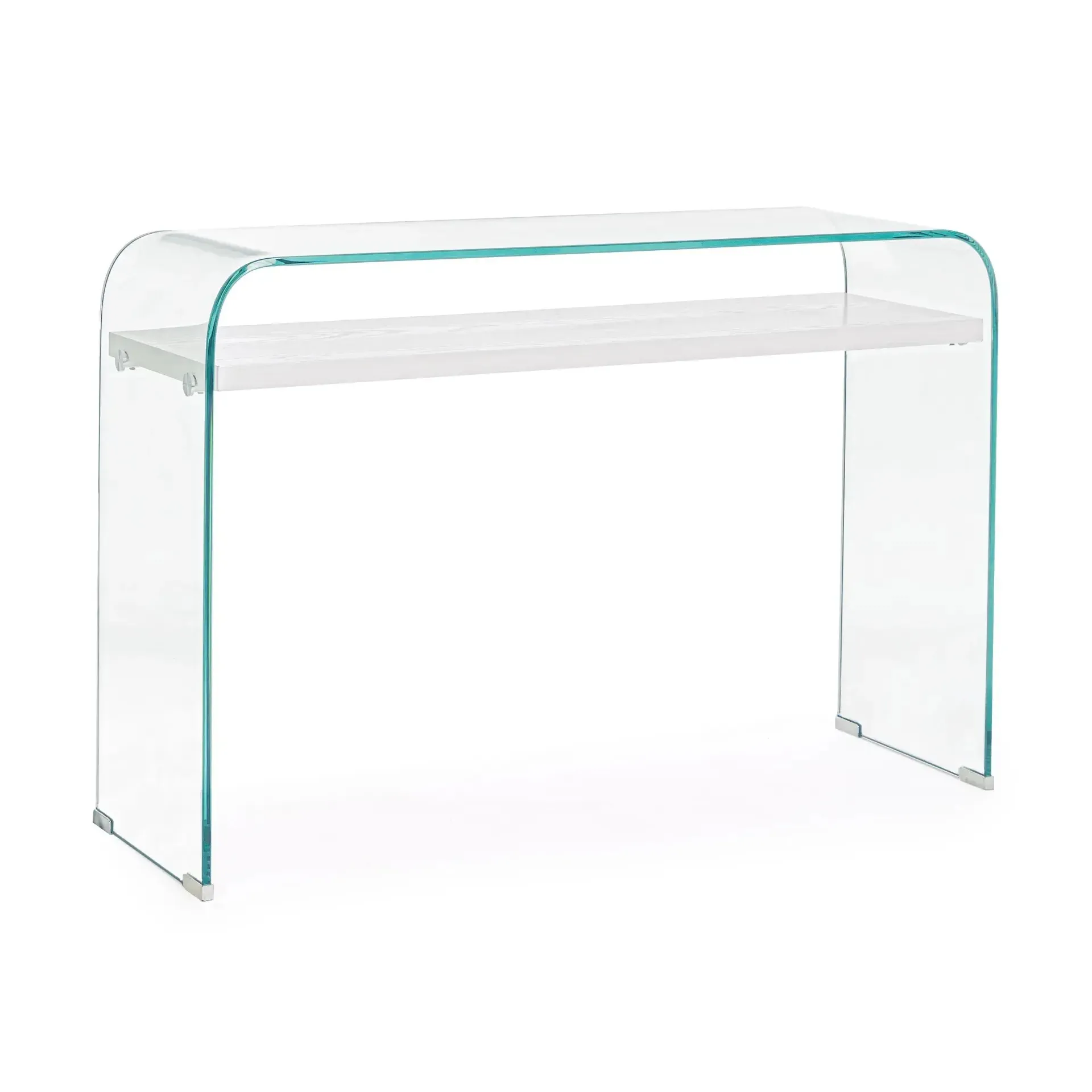 Konsola LINE Bizzotto przezroczysta szklana 110x35x75
