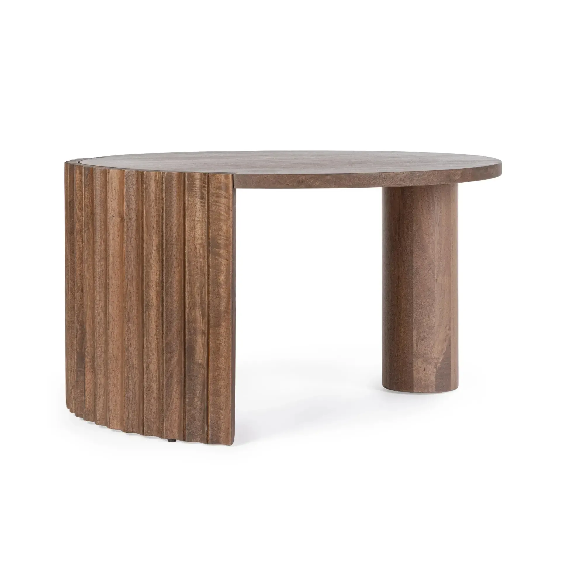 Stolik kawowy ORISSA Bizzotto naturalny drewnianych Ø80x45