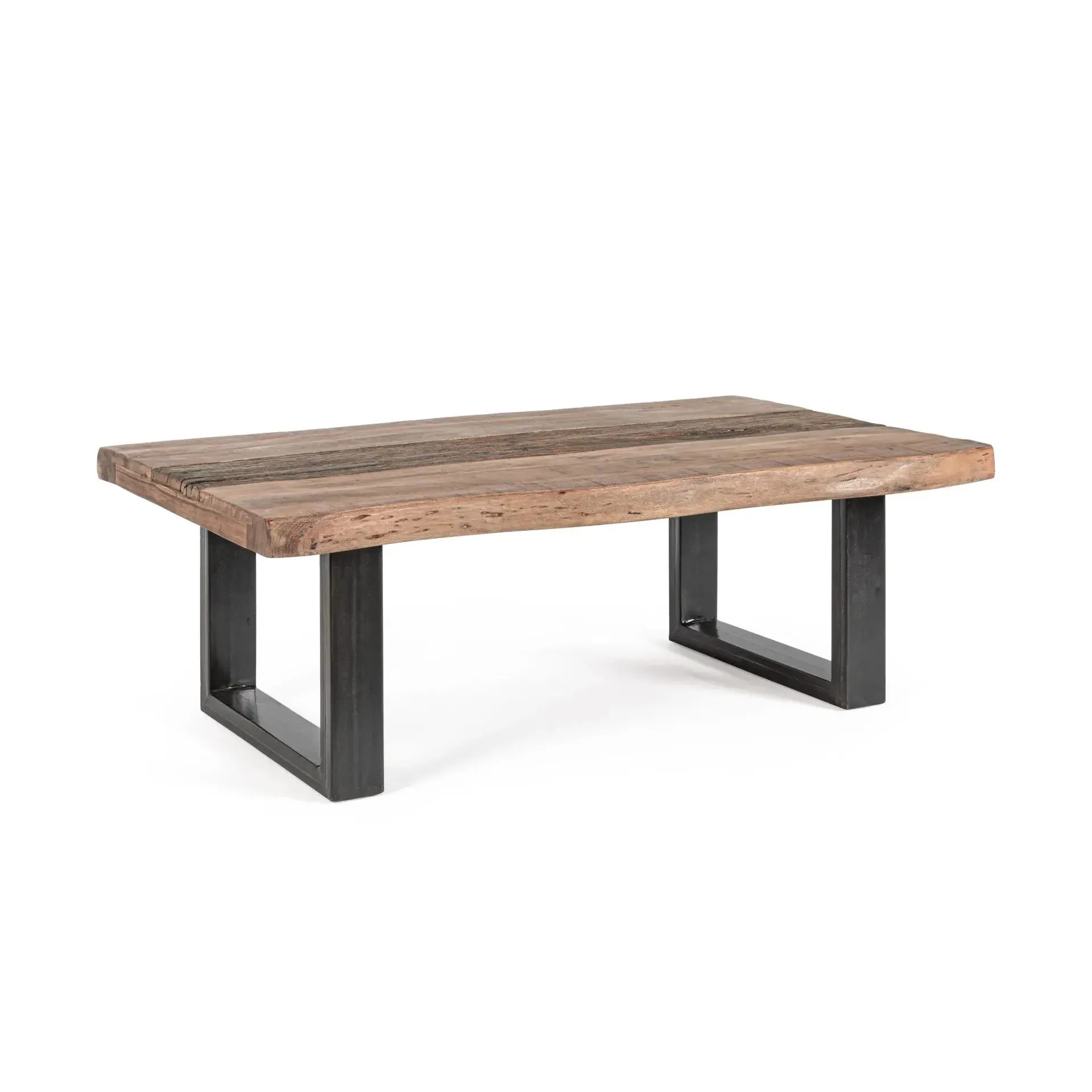 Stolik kawowy NOTTINGHAM Bizzotto naturalny drewno + stal 120x70x42