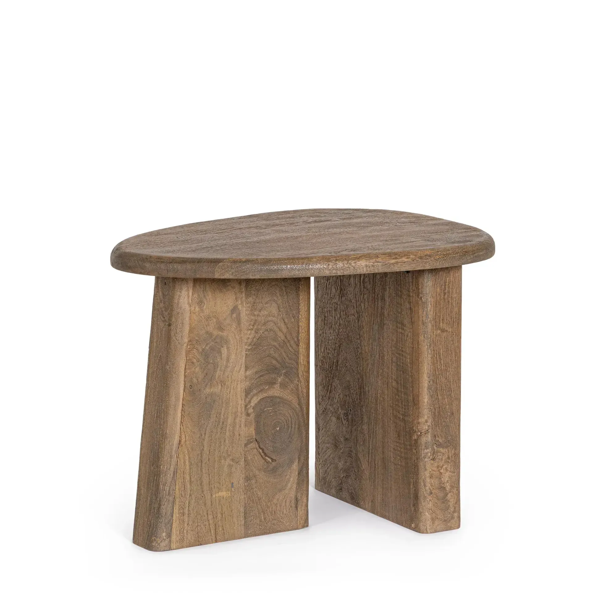 Stolik kawowy ZACATECAS Bizzotto naturalny drewniany 60x45x45