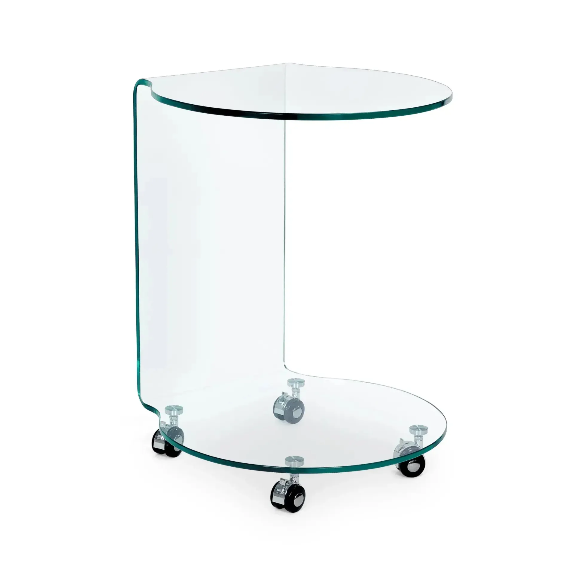 Stolik kawowy IRIDE Bizzotto przezroczysty szklany 45x45x60