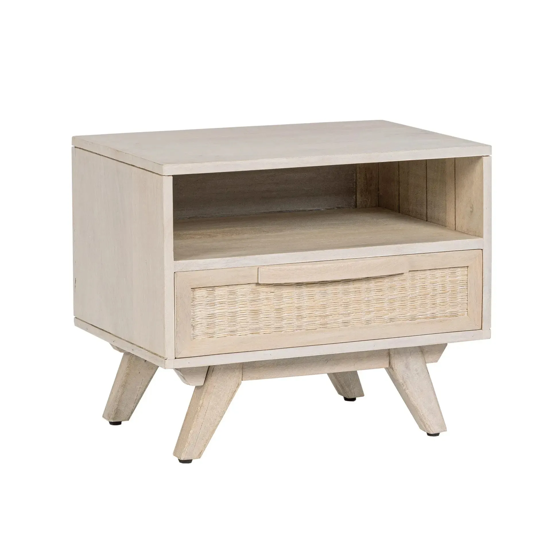 Szafka nocna SAHANA Bizzotto naturalna drewniana 55x35x45