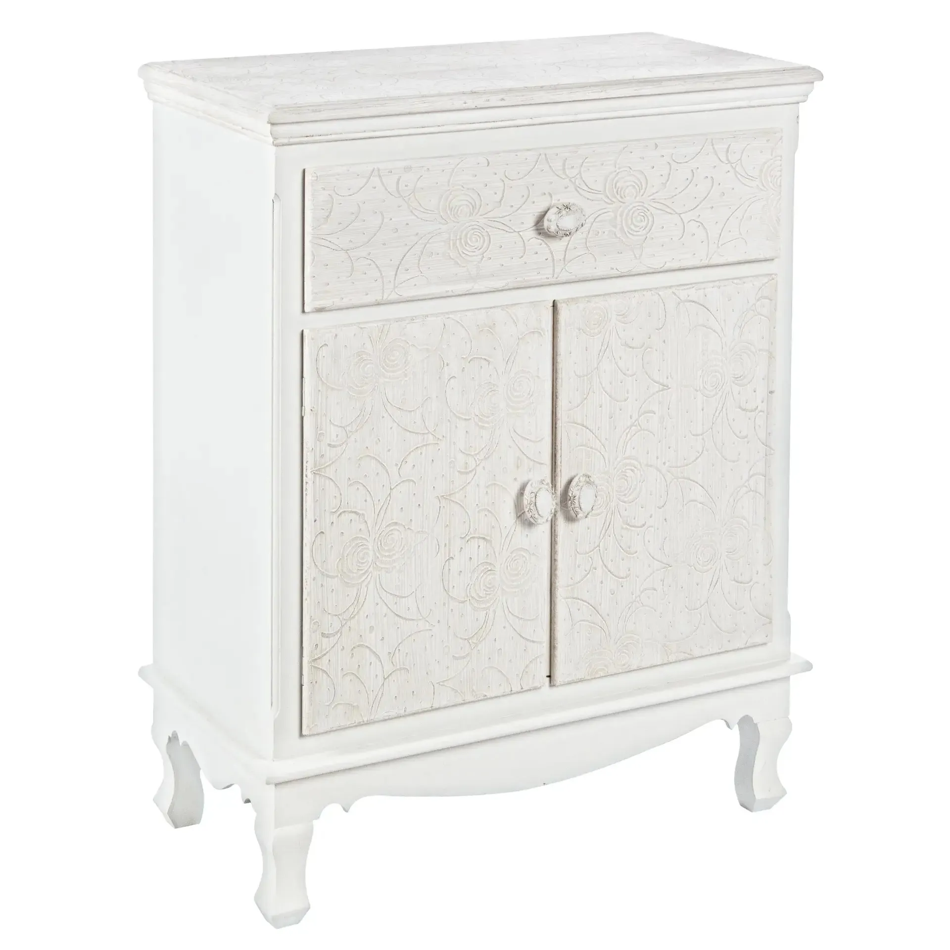 Komoda CLORINE Bizzotto biała MDF  60x30x78