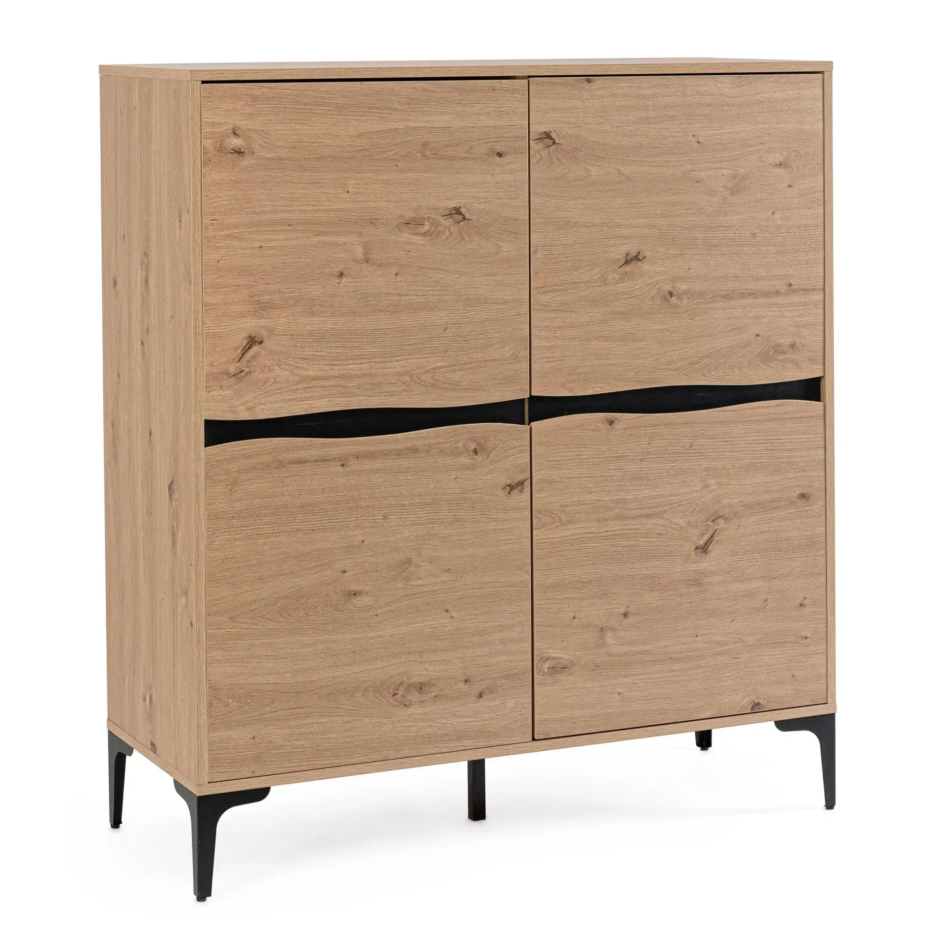 Komoda MELYS Bizzotto naturalna PB + MDF + stal 100x40x115