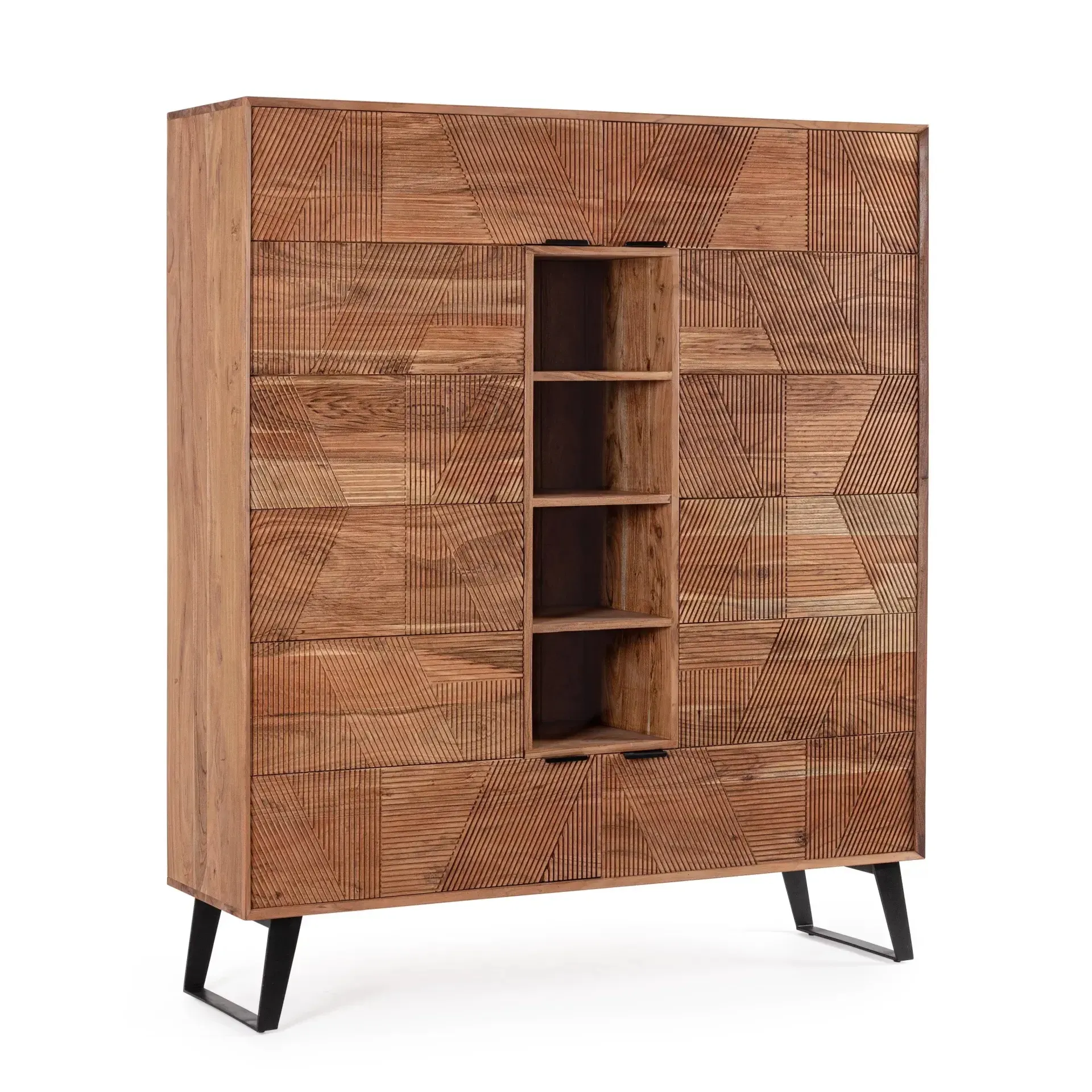 Komoda ISAR Bizzotto naturalna drewniana 145x40x165