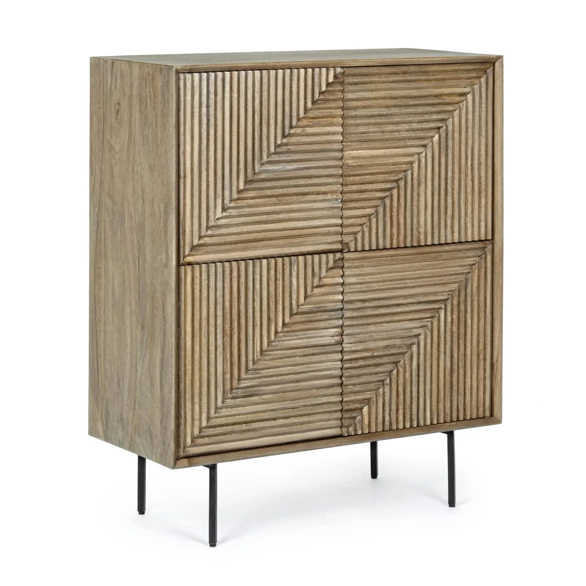 Komoda DARSEY Bizzotto naturalna drewniana 92x40x110