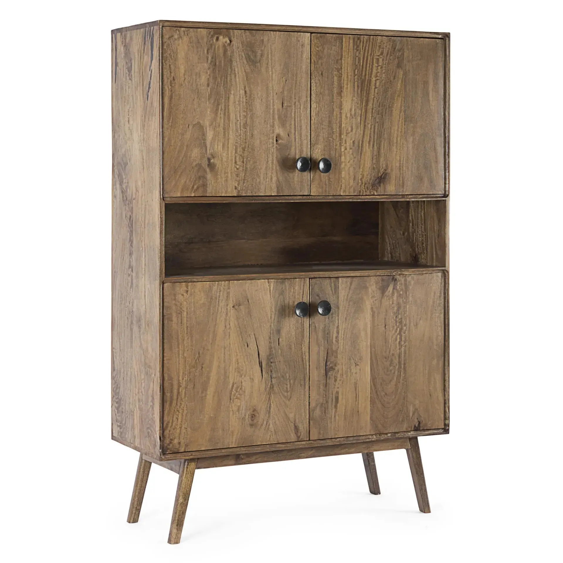 Komoda SYLVESTER Bizzotto naturalna drewniana 104x40x158