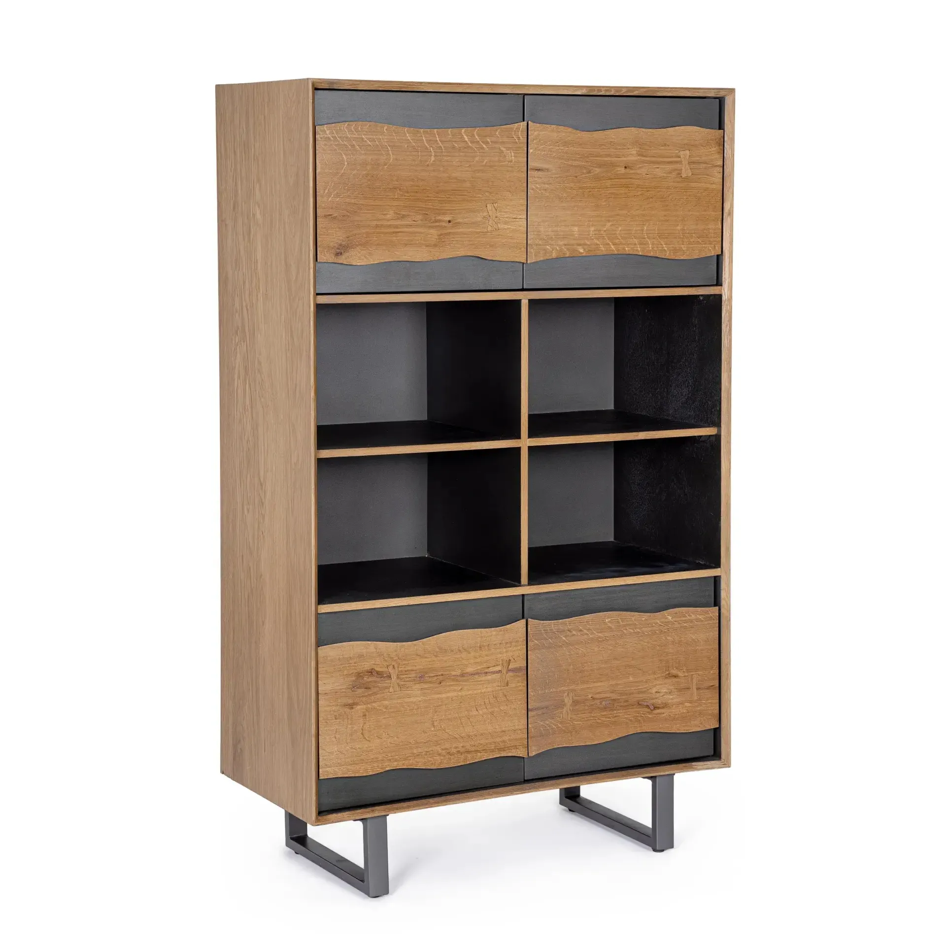 Komoda GARWOOD Bizzotto naturalna drewno + MDF 90x42x150