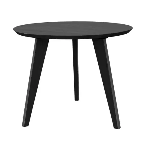Stolik okrągły dębowy czarny 50 cm Orbetello