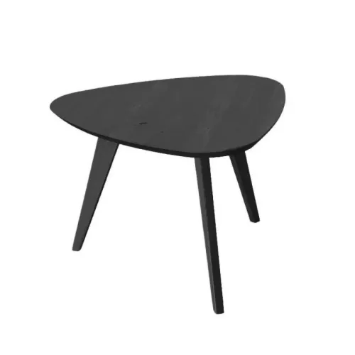 Stolik narożny dębowy czarny 67x69 cm Orbetello