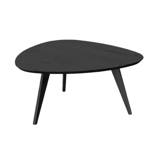 Stolik narożny dębowy czarny 95x96 cm Orbetello