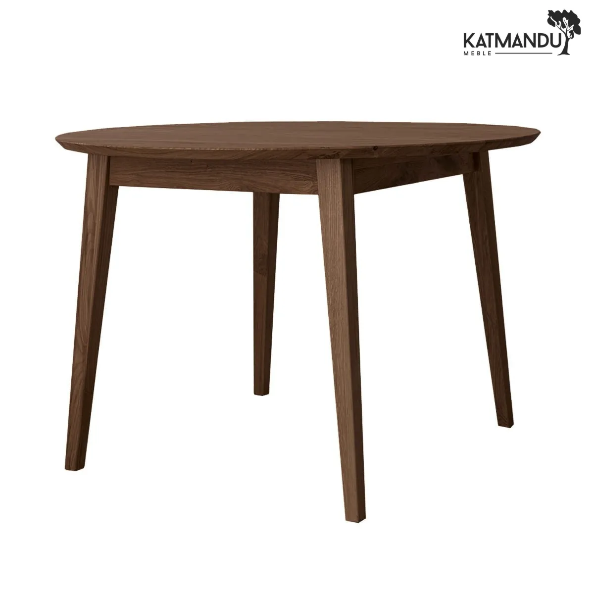 Stół okrągły dębowy 110 cm tabacco Orbetello