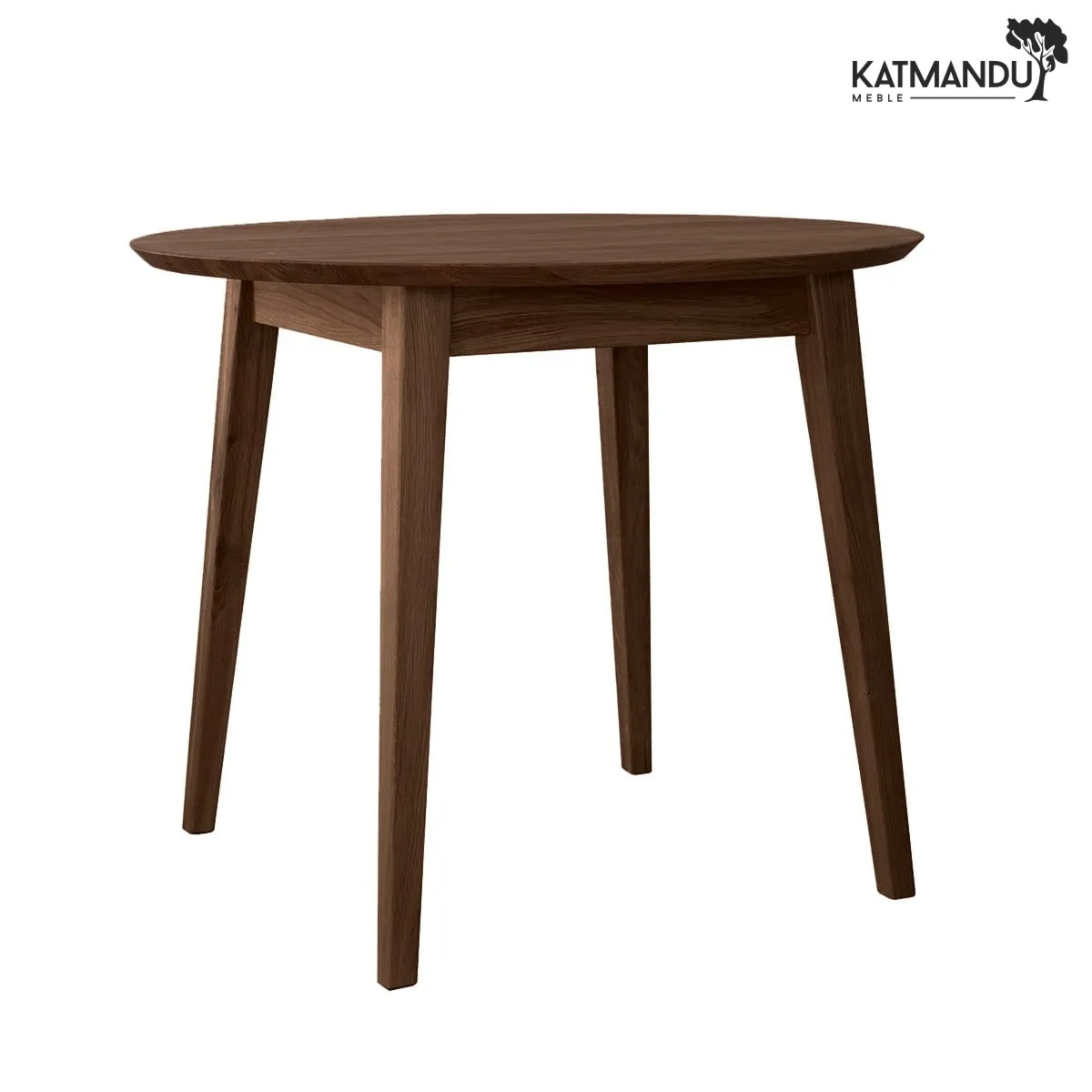 Stół okrągły dębowy 90 cm tabacco Orbetello