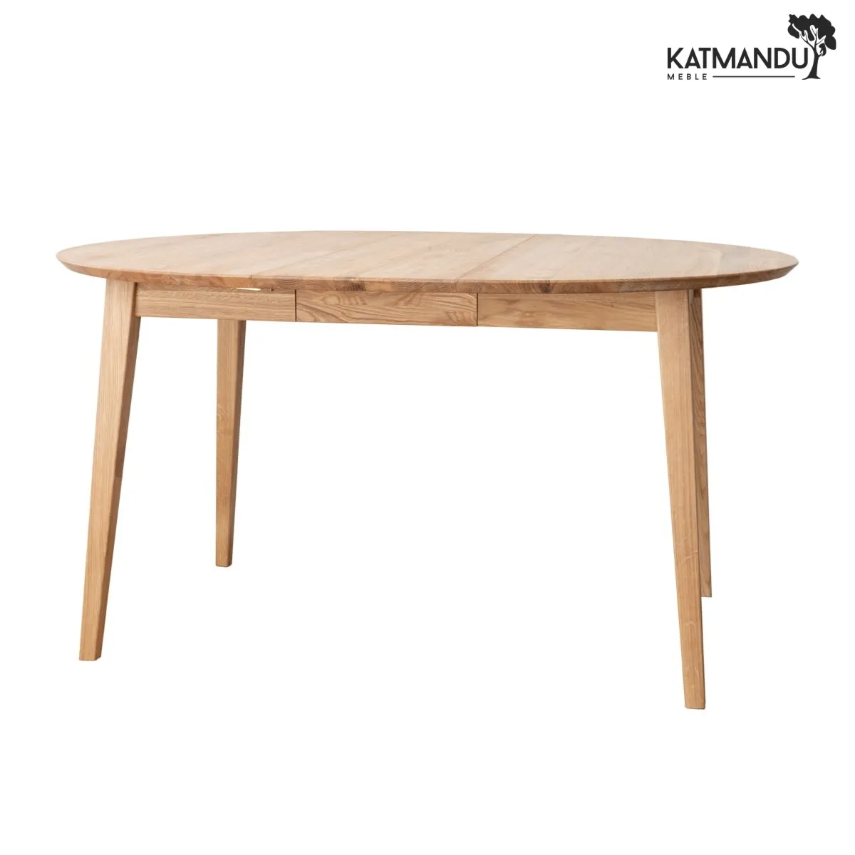 Stół dębowy okrągły 90 cm do 140 cm rozsuwany Orbetello