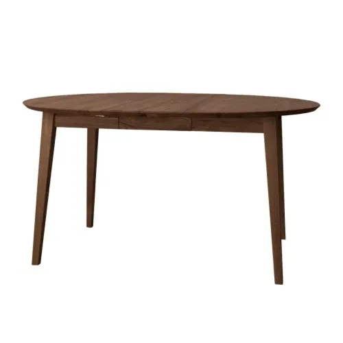 Stół rozkładany okrągły dębowy 90 - 140 cm tabacco Orbetello